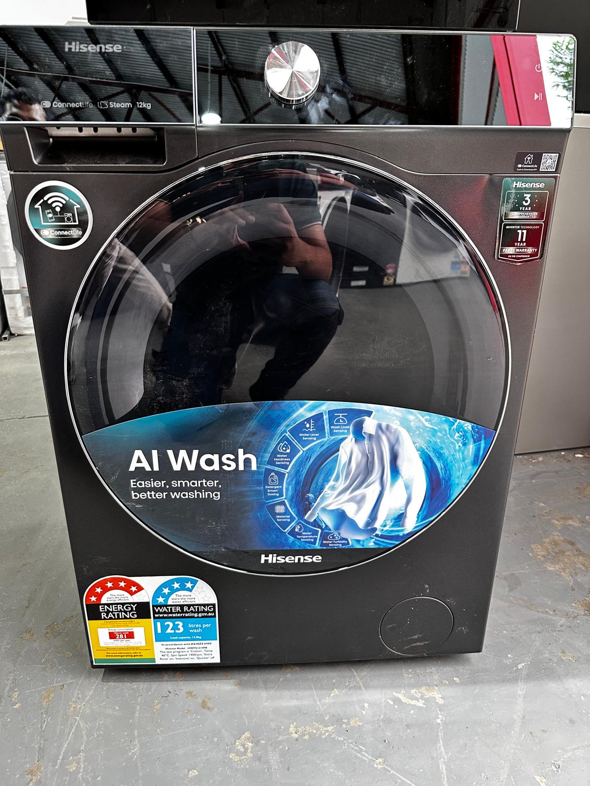 Factory Second – Hisense Series 9 12KG Front Load Washing Machine | ADELAIDE