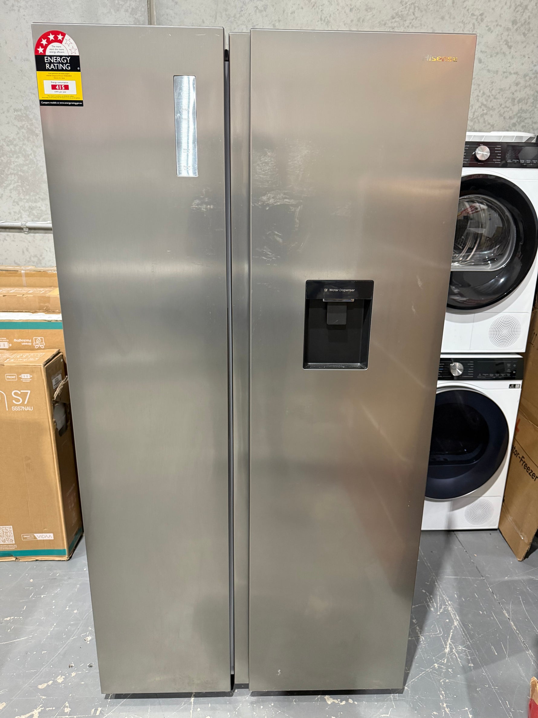 Hisense 540L Side by Side Fridge – Refurbished | HRSBS540SW