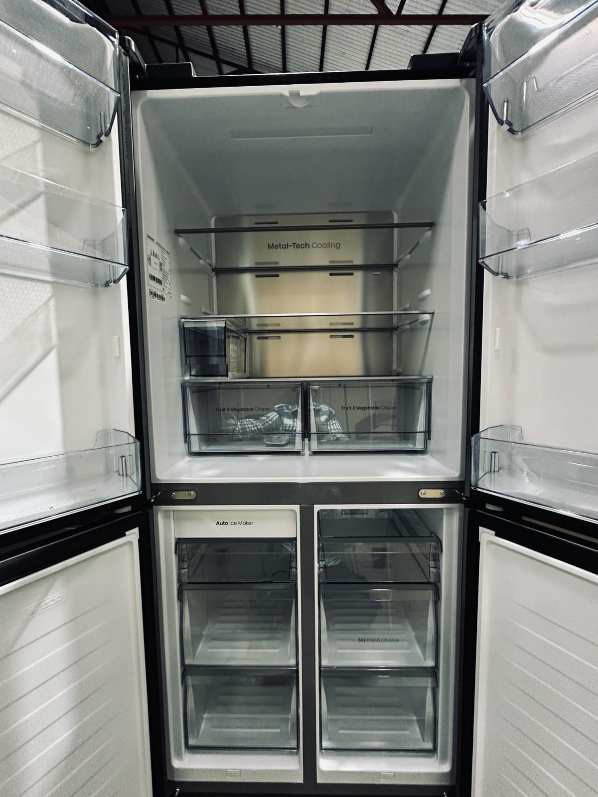 Hisense 483L Quad Door Fridge Freezer with Non-Plumbed Water & Ice – Refurbished | ADELAIDE