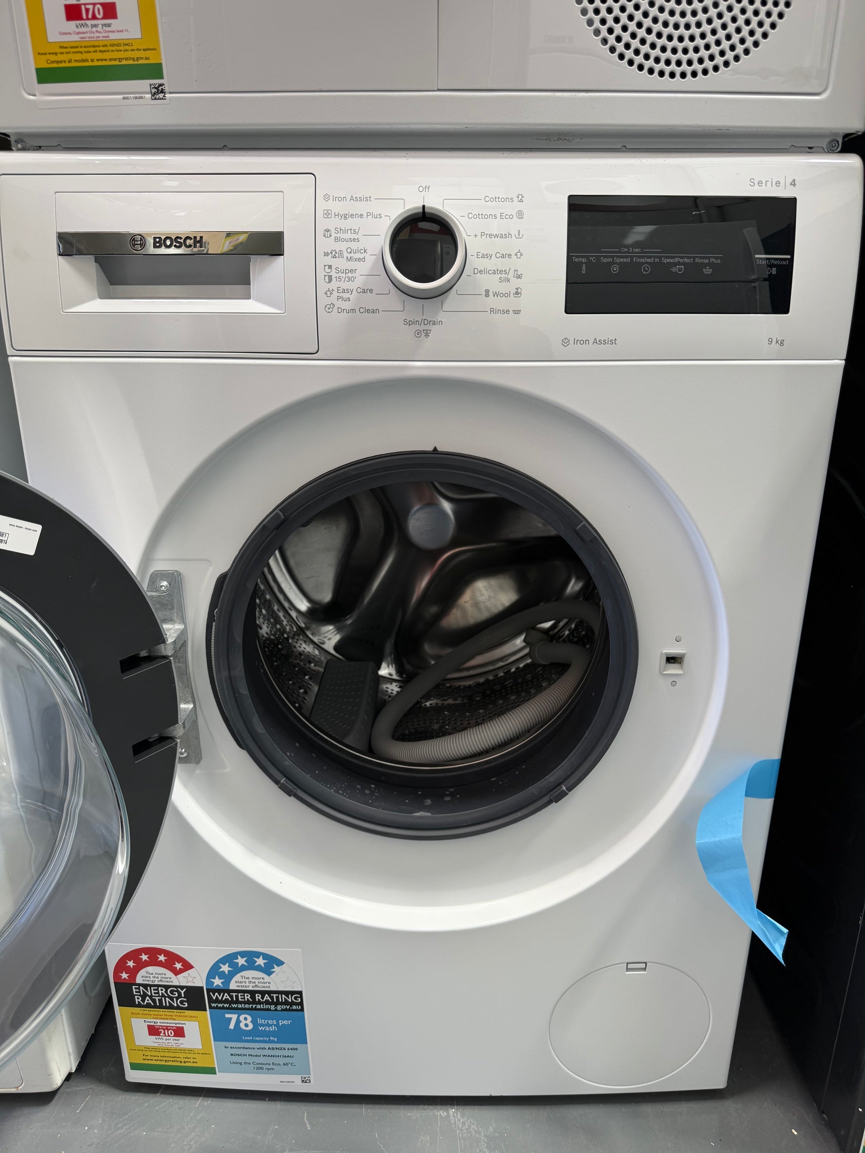 Bosch Series 4 9kg Front Load Washing Machine – Factory Seconds | WAN24126AU