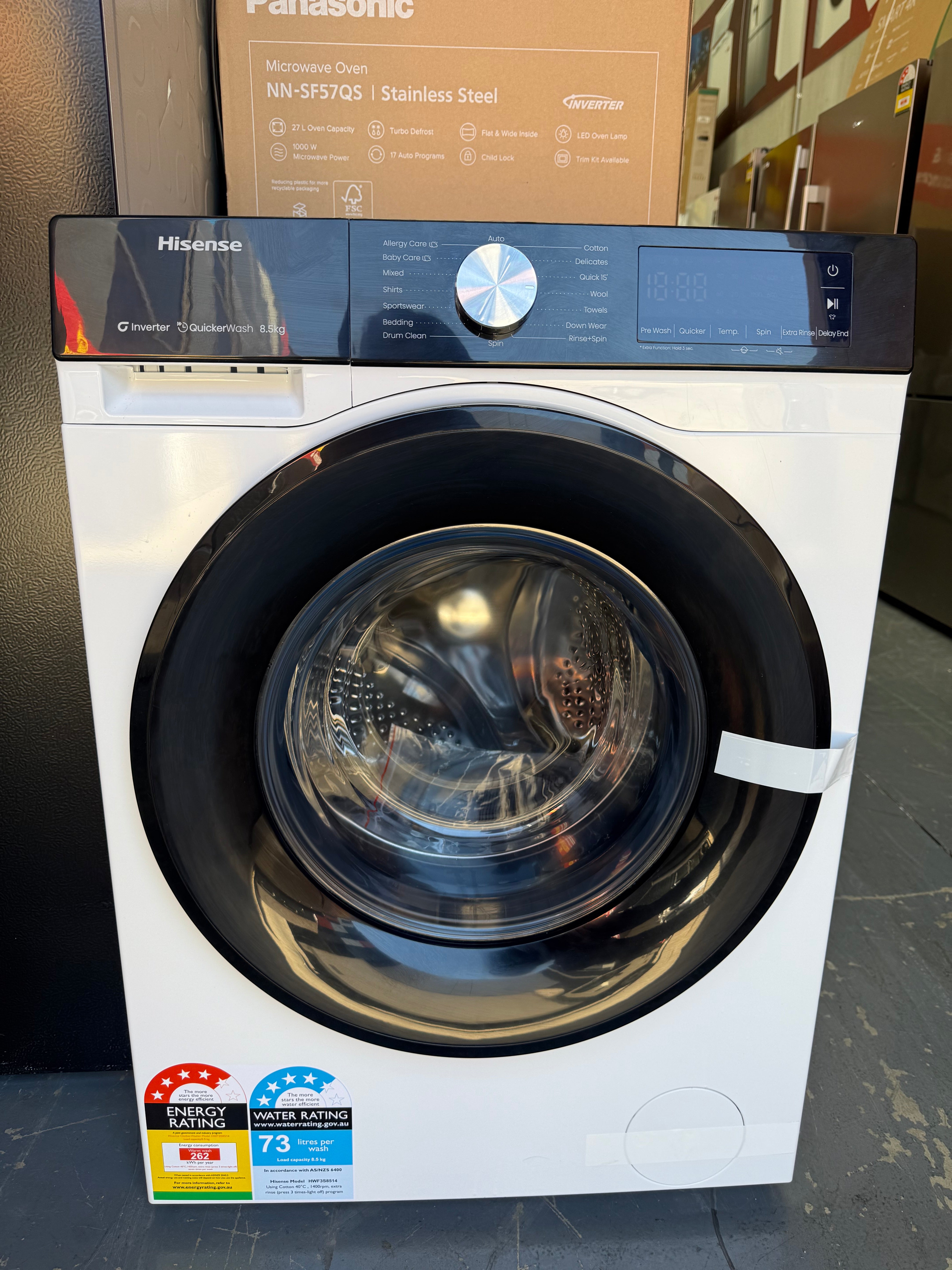 Hisense 8.5kg Front Load Washer – Factory Seconds | HWF3S8514
