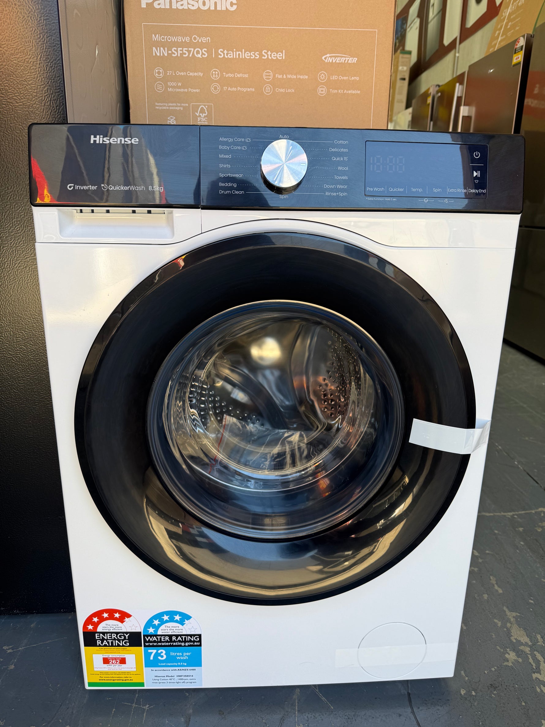 Hisense 8.5kg Front Load Washer – Factory Seconds | HWF3S8514