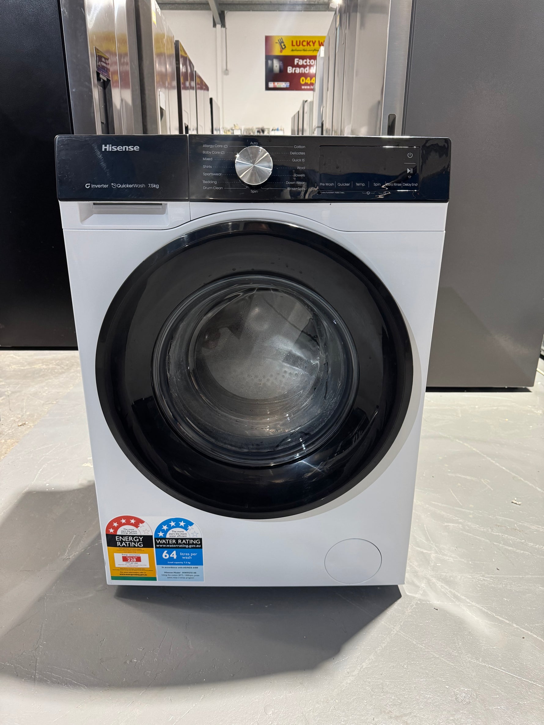 Refurbished Hisense 8.5kg washing machine