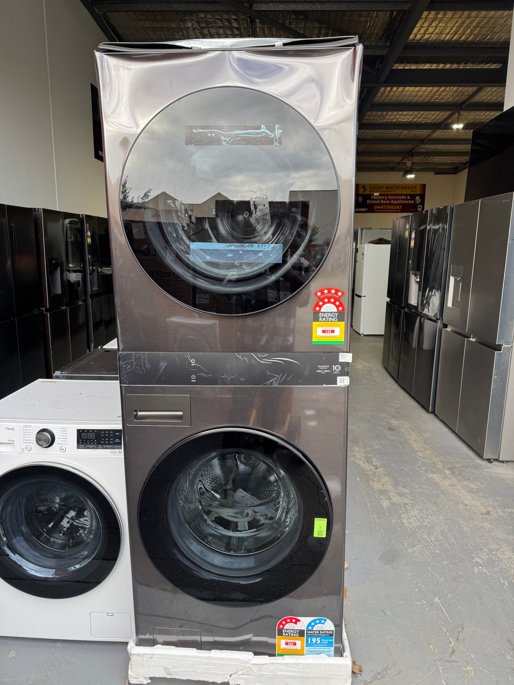 Factory seconds LG washTower 19kg-10kg combo washer dryer