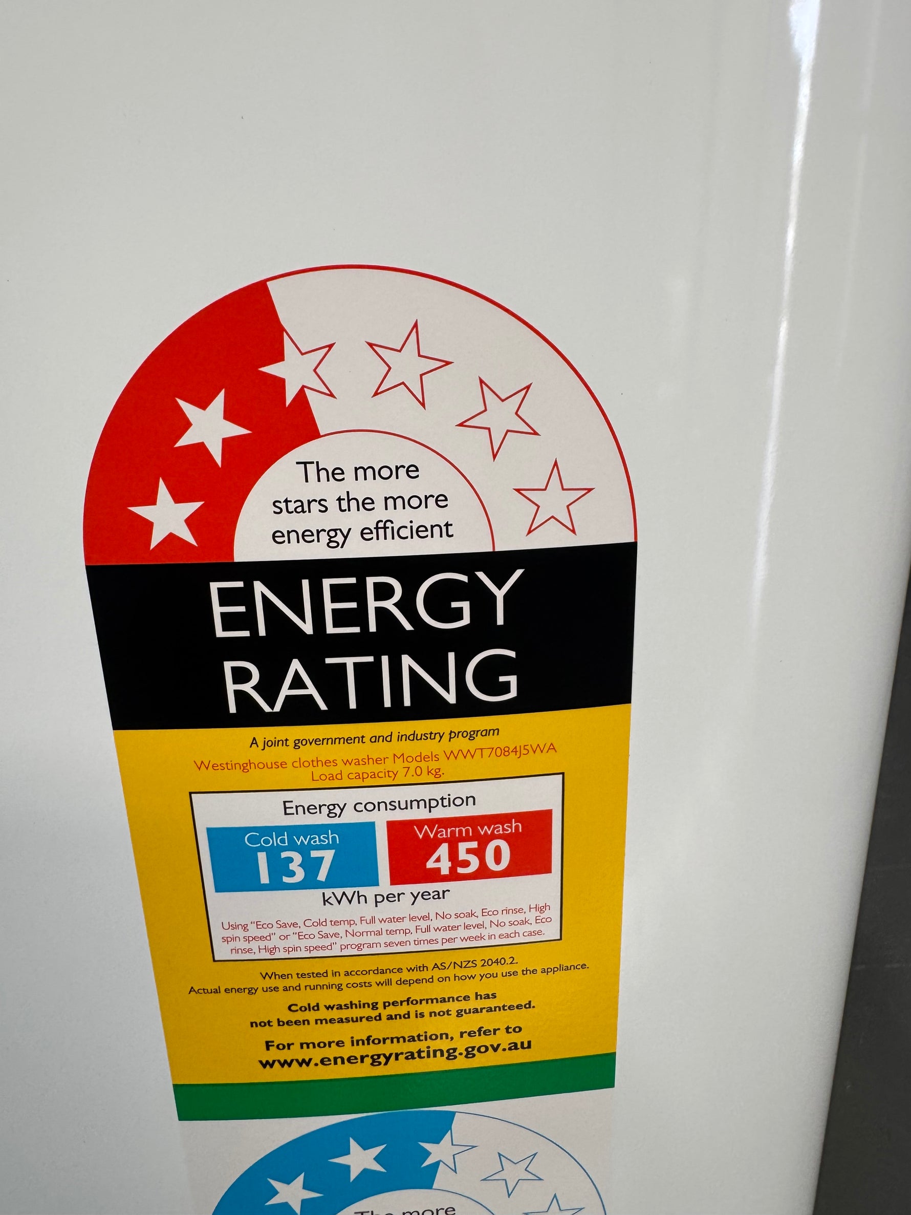 Westinghouse 7kg EasyCare Top Load Washing Machine WWT7084J5WA