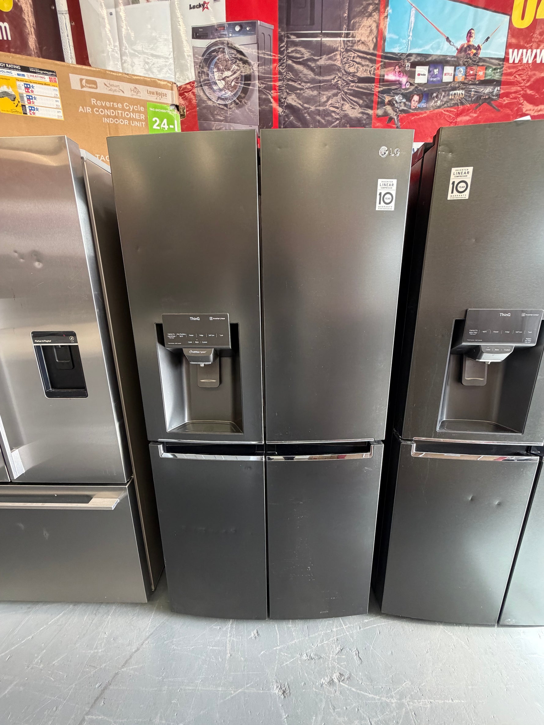 Refurbished Lg 570 ltr quad door fridge