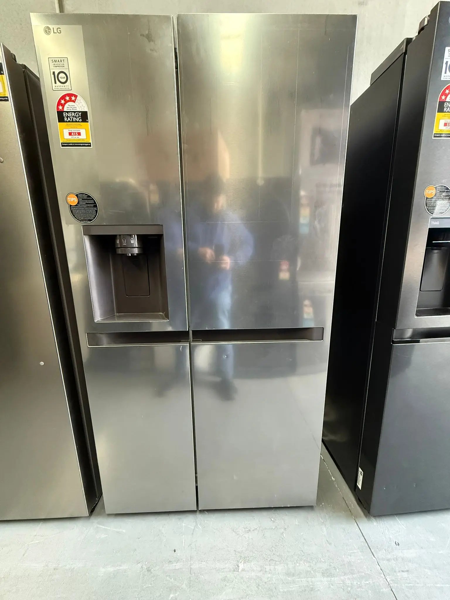 641L Side by Side Fridge Freezer Stainless Steel – Factory Seconds