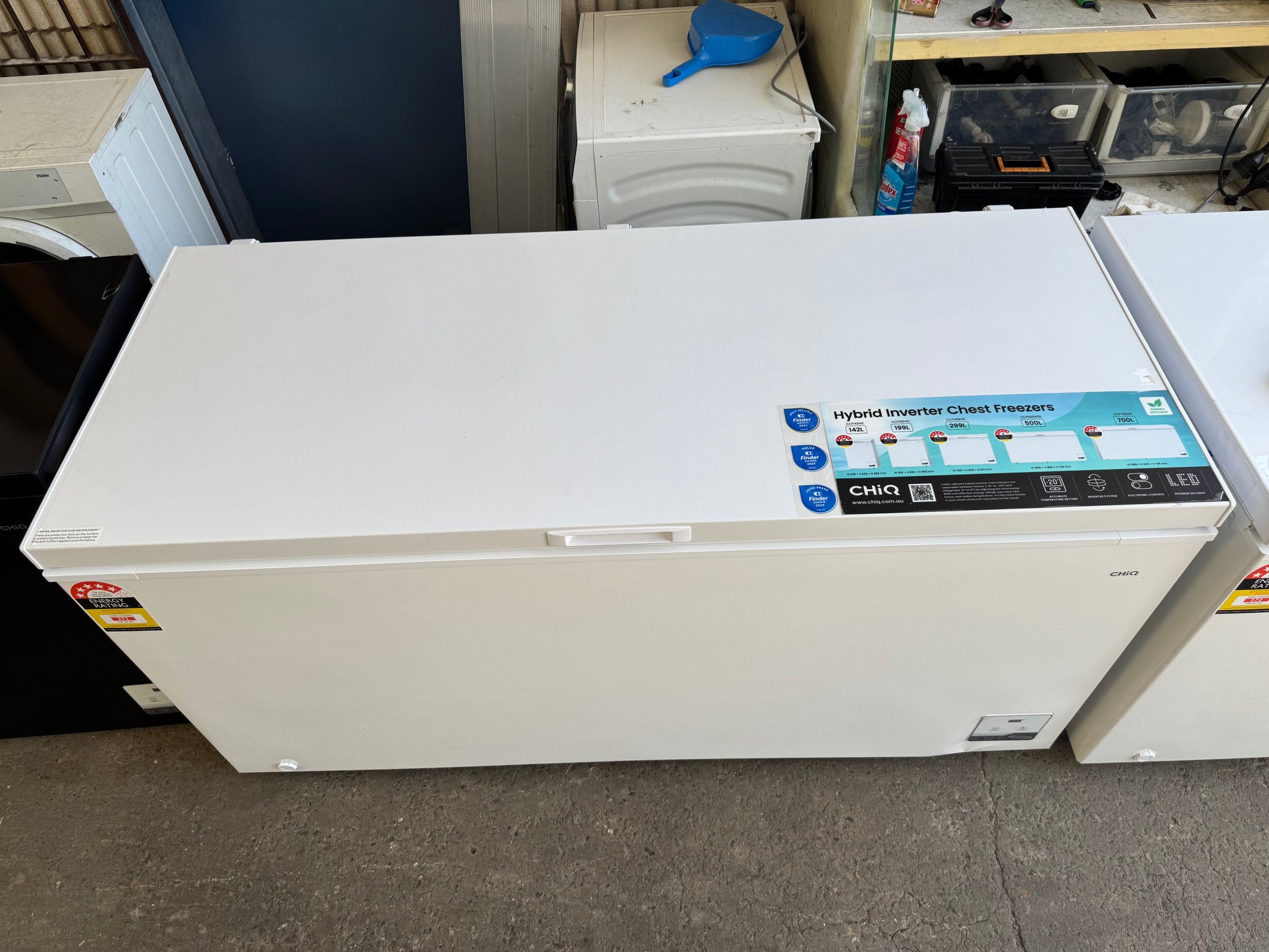 Factory Seconds ChiQ White Hybrid Chest Freezer - 500L CCF500W5E | SYDNEY
