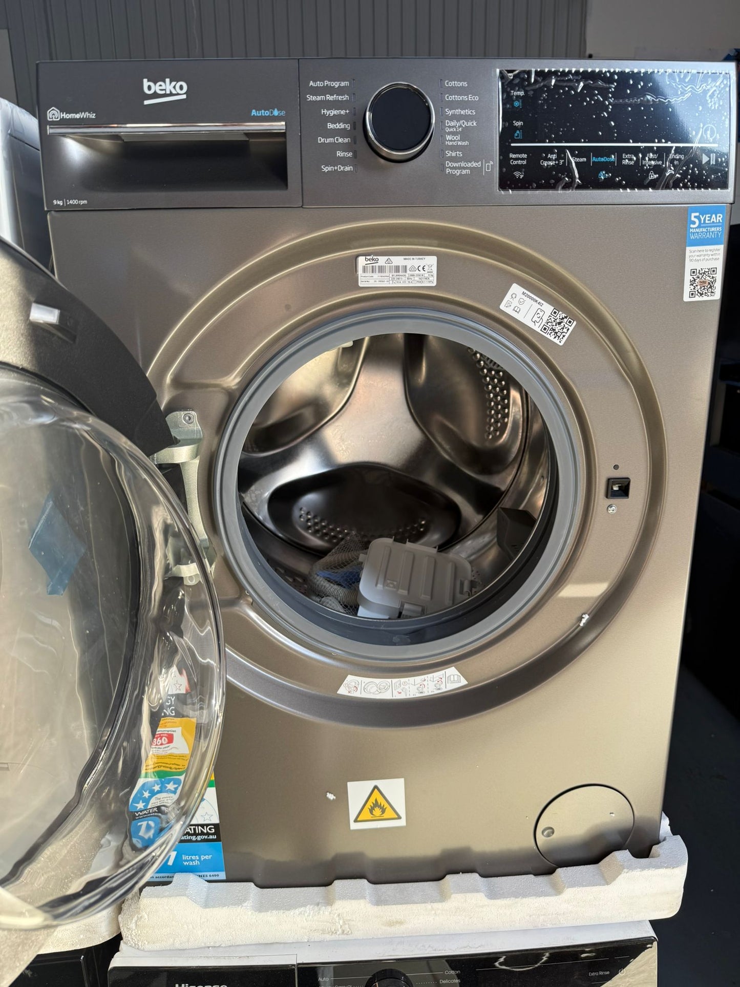 Factory Second Beko 9 kg Washing Machine | ADELAIDE