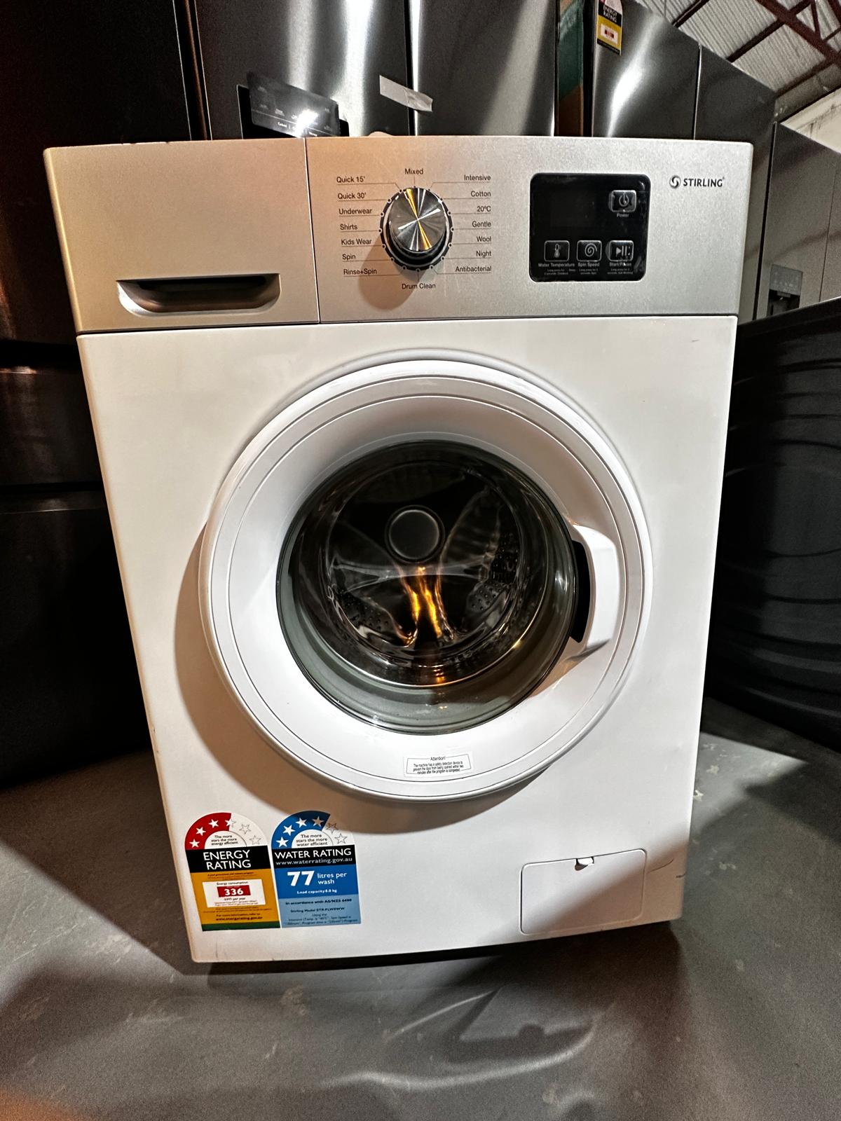 Refurbished – Stirling STR-FLW8WW 8KG Front Load Washing Machine | ADELAIDE