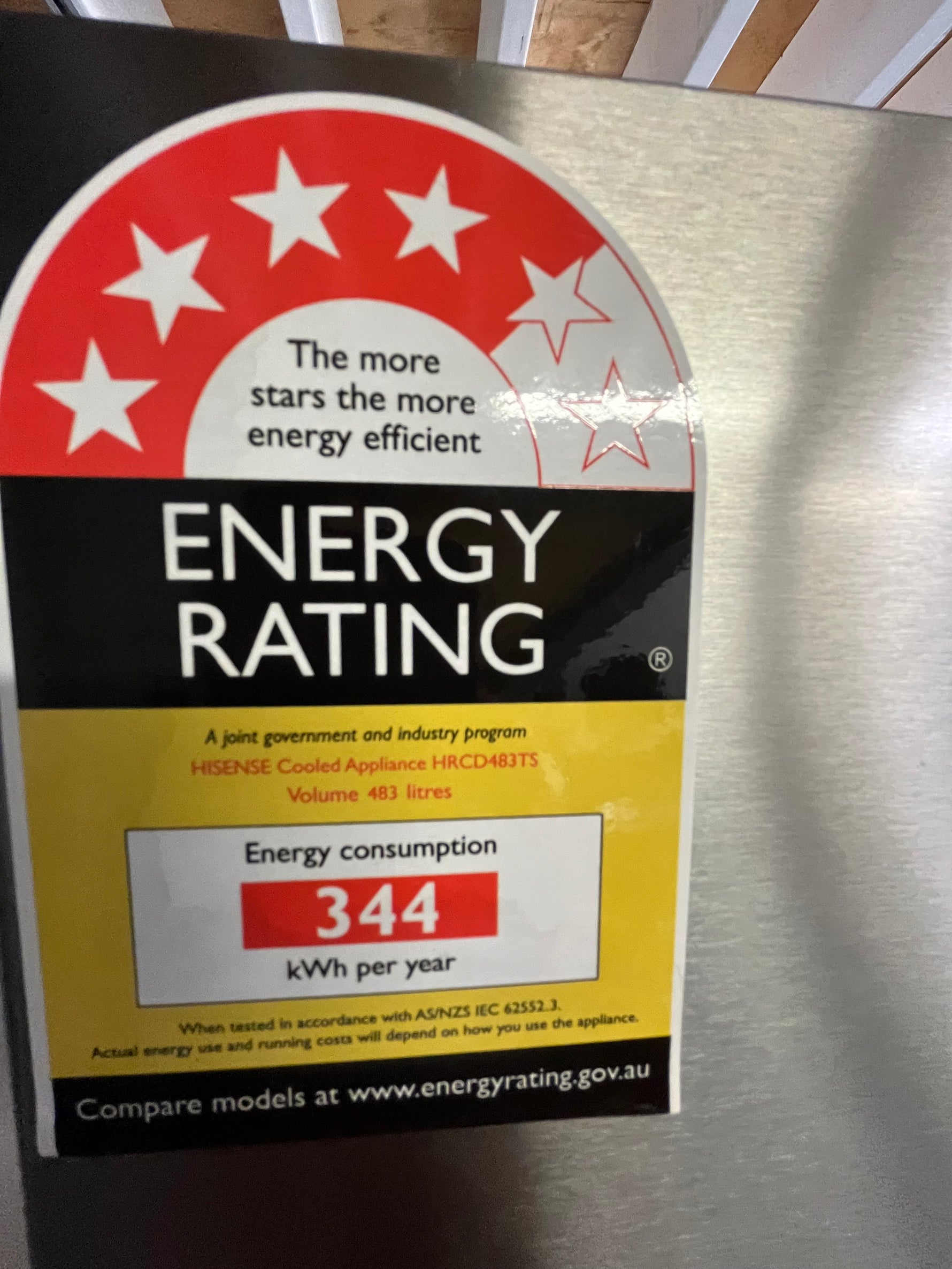 Factory second Hisense 483 ltr quad door fridge freezer Model no-HRCD483TS