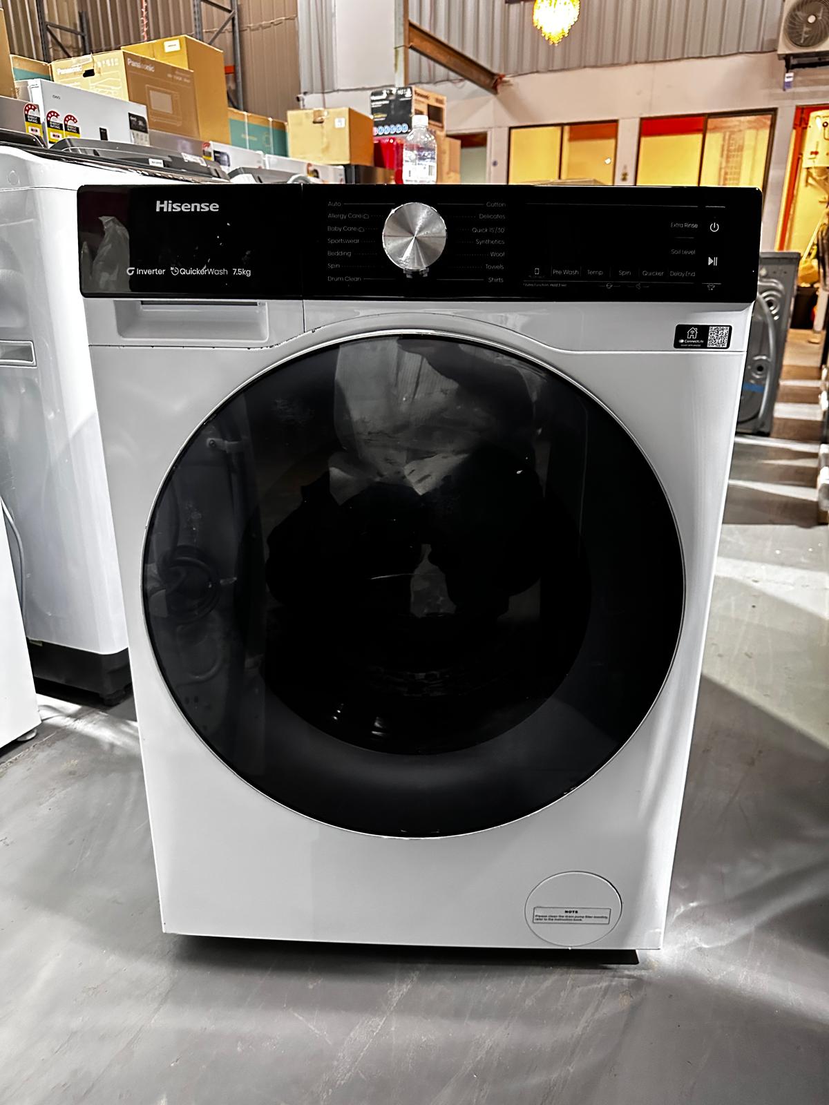 Near New – Hisense HWFS7514S 7.5KG Front Load Washing Machine | ADELAIDE