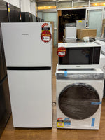 Hisense 205L Fridge Freezer + Haier 7.5kg Front Load Washer + Panasonic Microwave Oven Combo – Factory Seconds | RESERVOIR