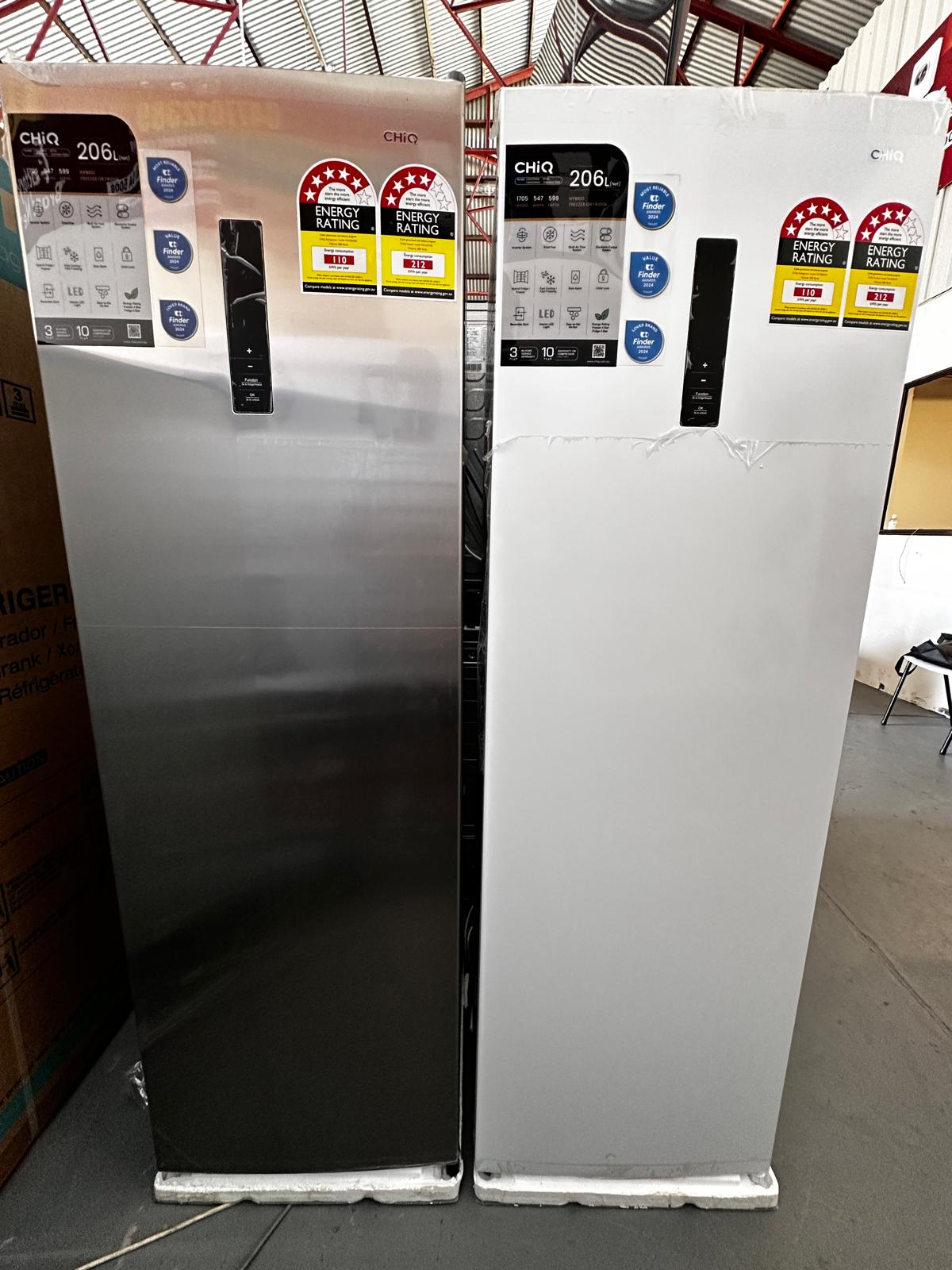 CHiQ 206L Vertical Hybrid Fridge Freezer CSH205NSS – CHiQ 206L Vertical Hybrid Fridge Freezer CSH206NW – Factory Seconds – Combo | ADELAIDE