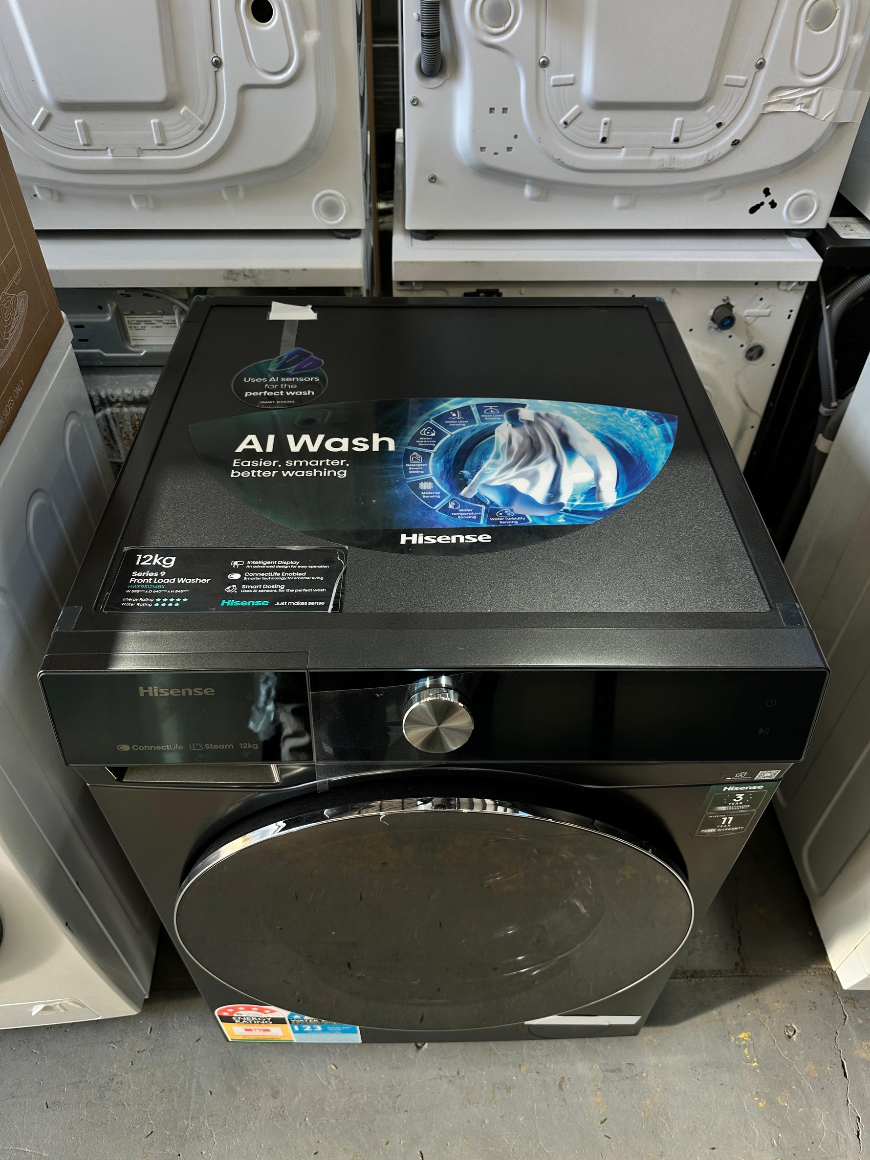 Factory Seconds Hisense Series 9 12kg Front Load Washing Machine | ADELAIDE