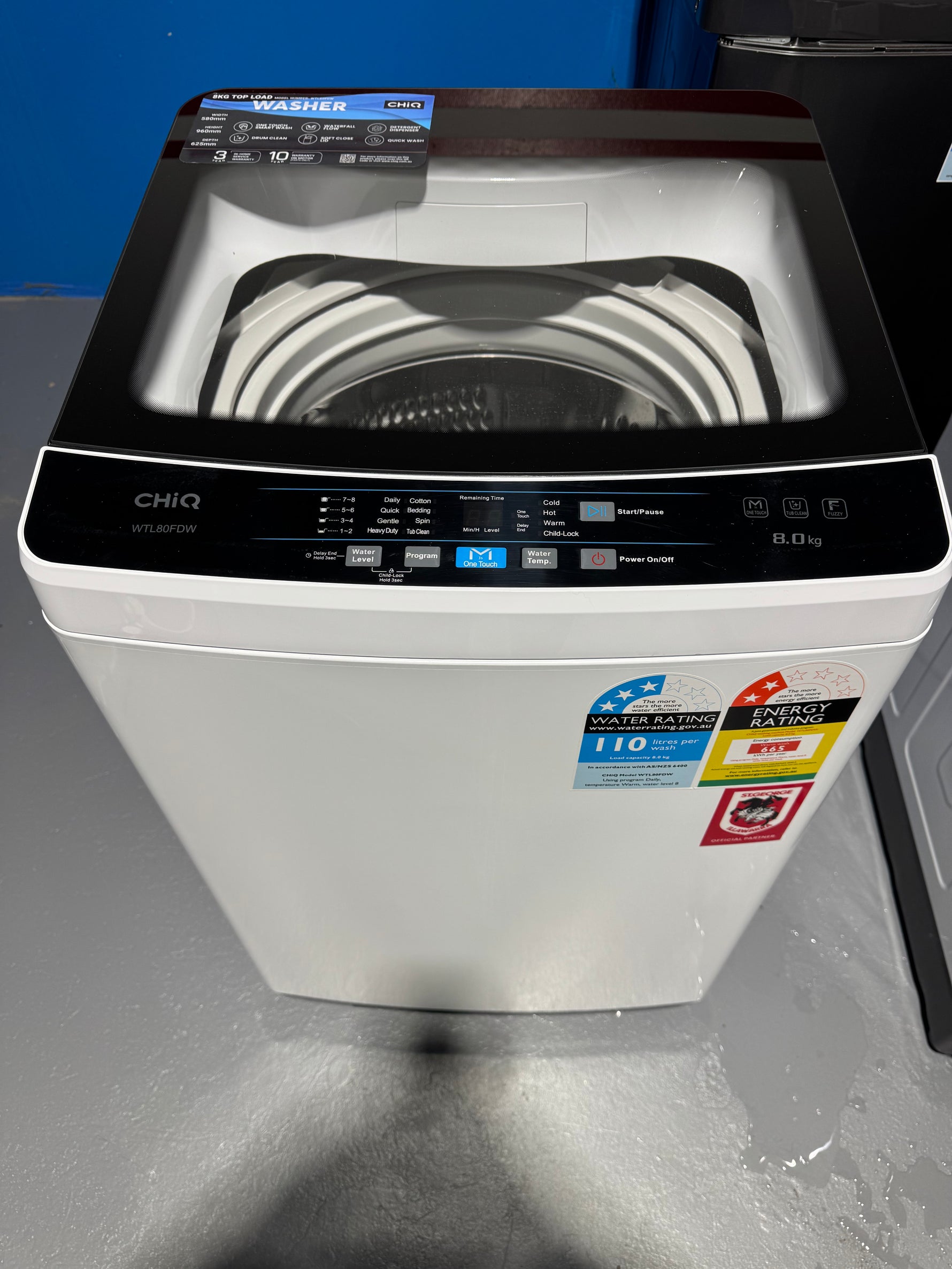Refurbished Chiq 8kg washing machine