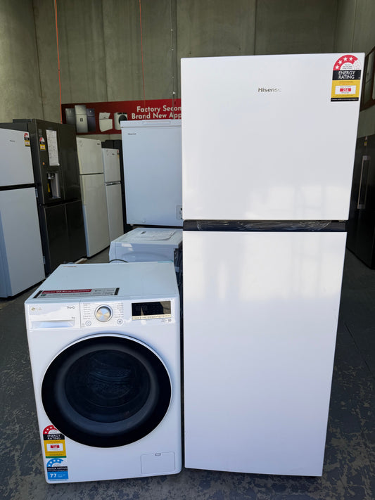 Hisense 325L Top Mount Fridge – LG 9kg Front Load Washer | MELBOURNE