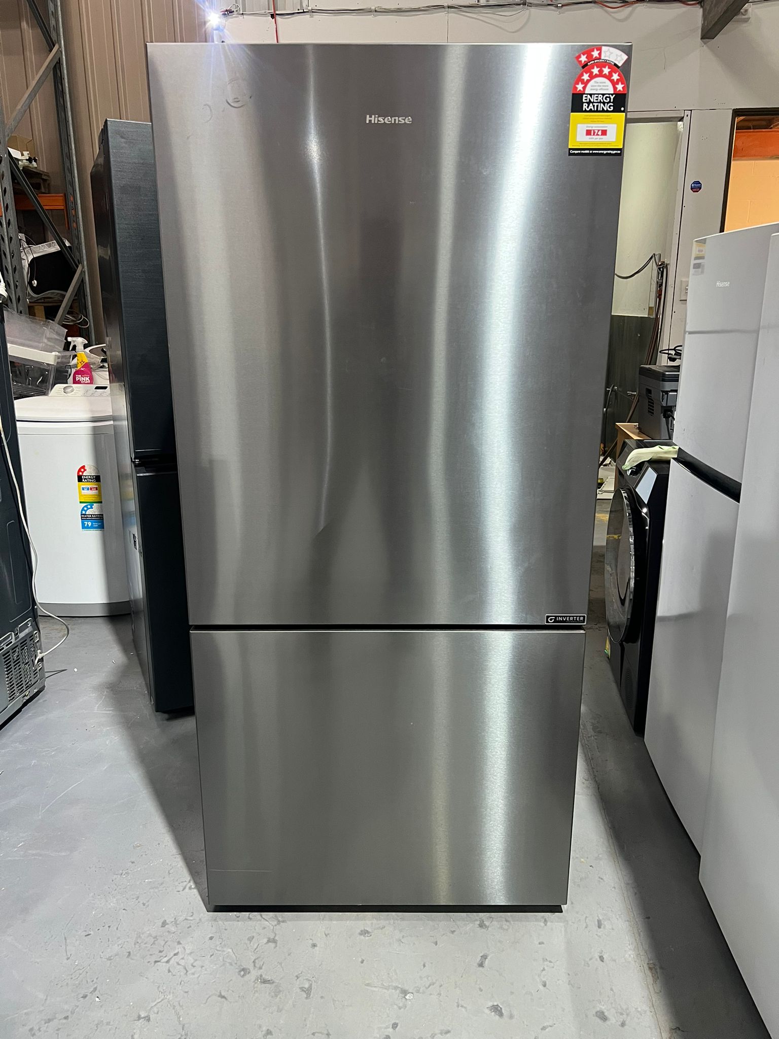 Factory Seconds Hisense 503 L Bottom Mount Fridge Freezer – HRBM503E