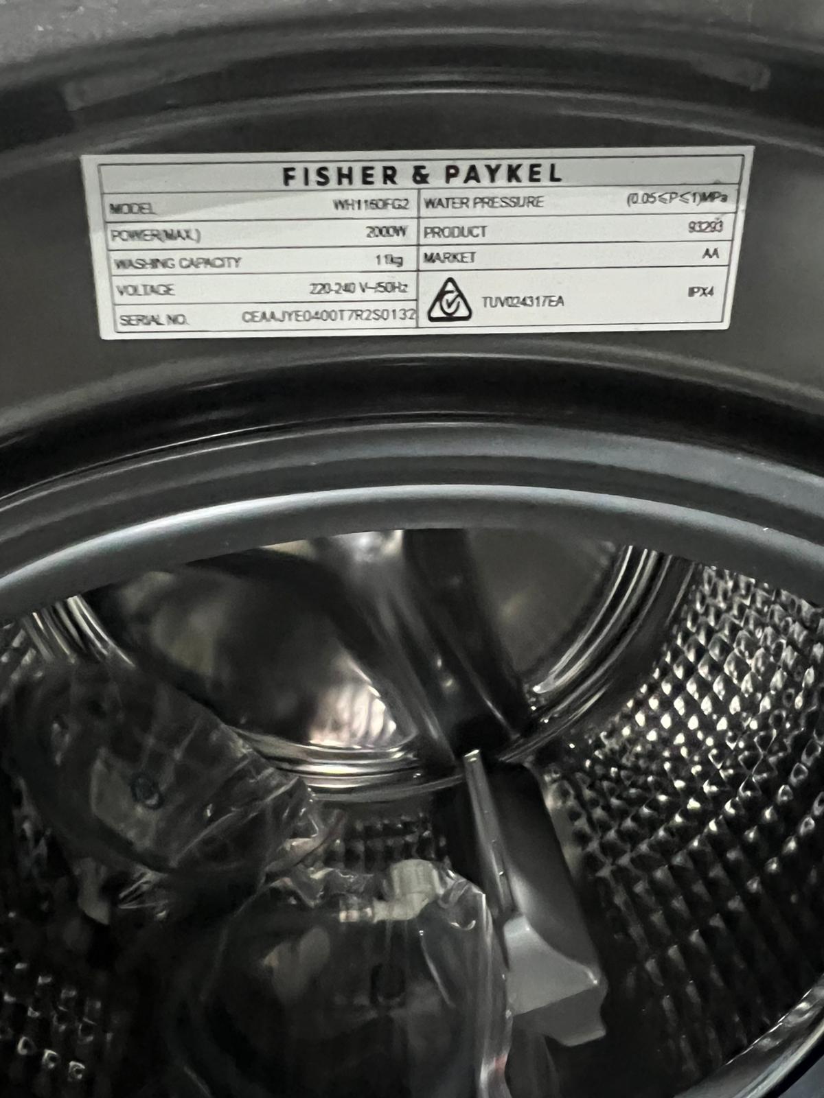 Factory Seconds Fisher & Paykel 11 kg Washing Machine – WH1160FG2