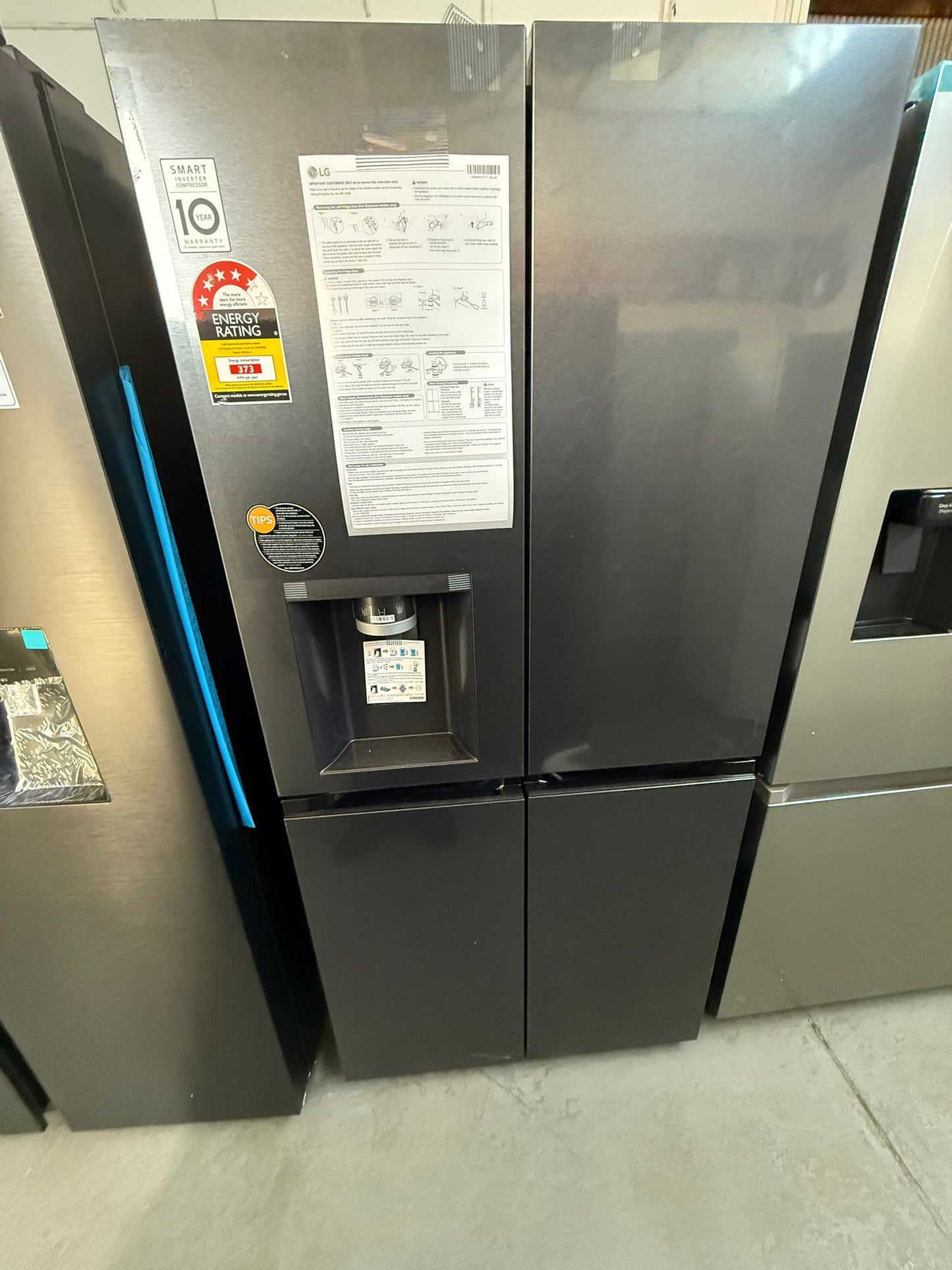 Factory Second LG 506 L French Door Refrigerator (GF-L500MBL) | ADELAIDE