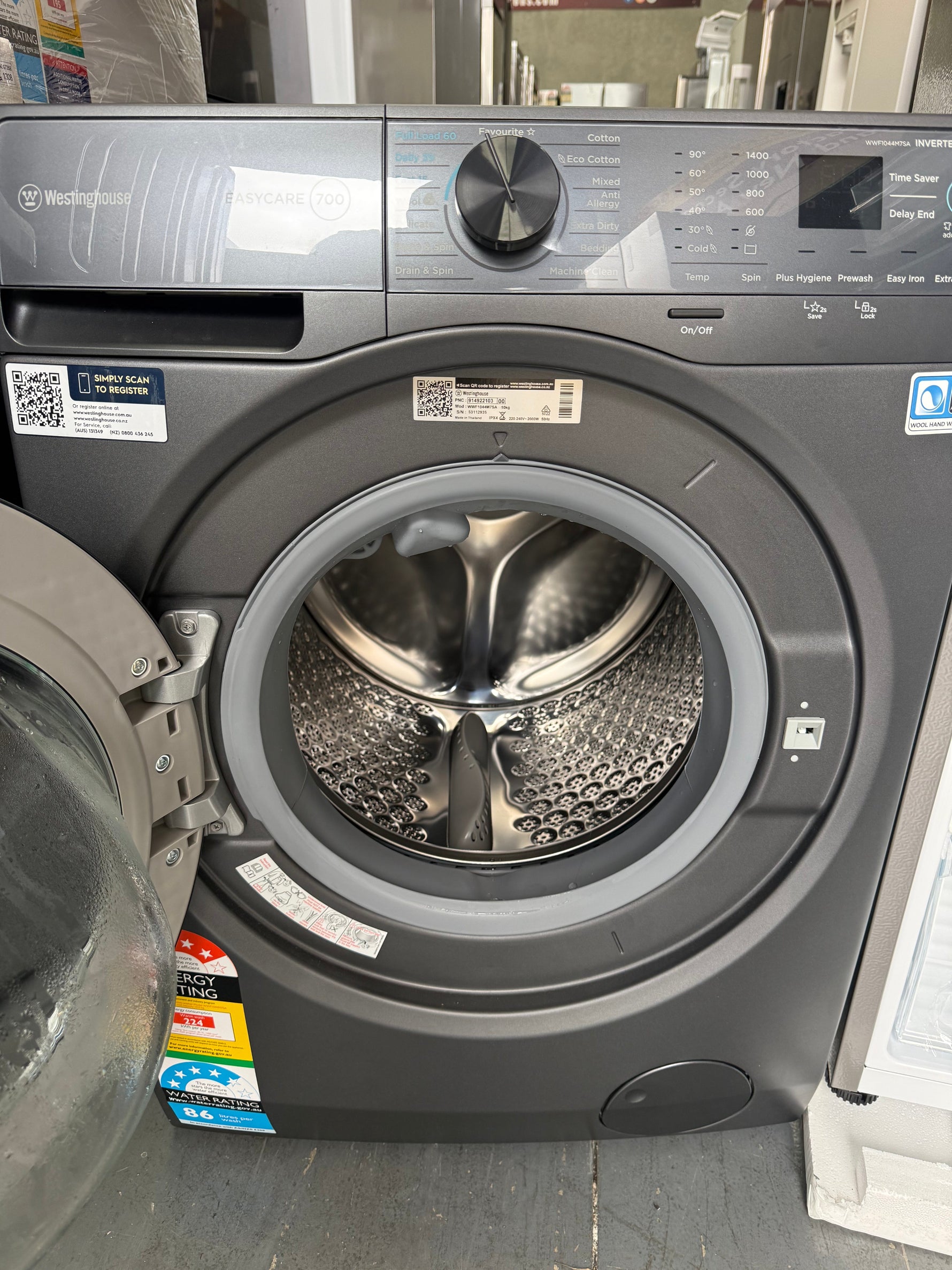 Hisense 497L Fridge + Westinghouse 10kg Washing Machine Bundle – HRTF497SW & WWF1044M7SA | MELBOURNE