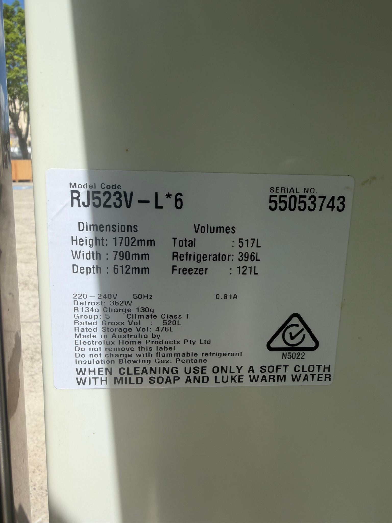 Refurbished Westinghouse 517L Refrigerator | BRISBANE