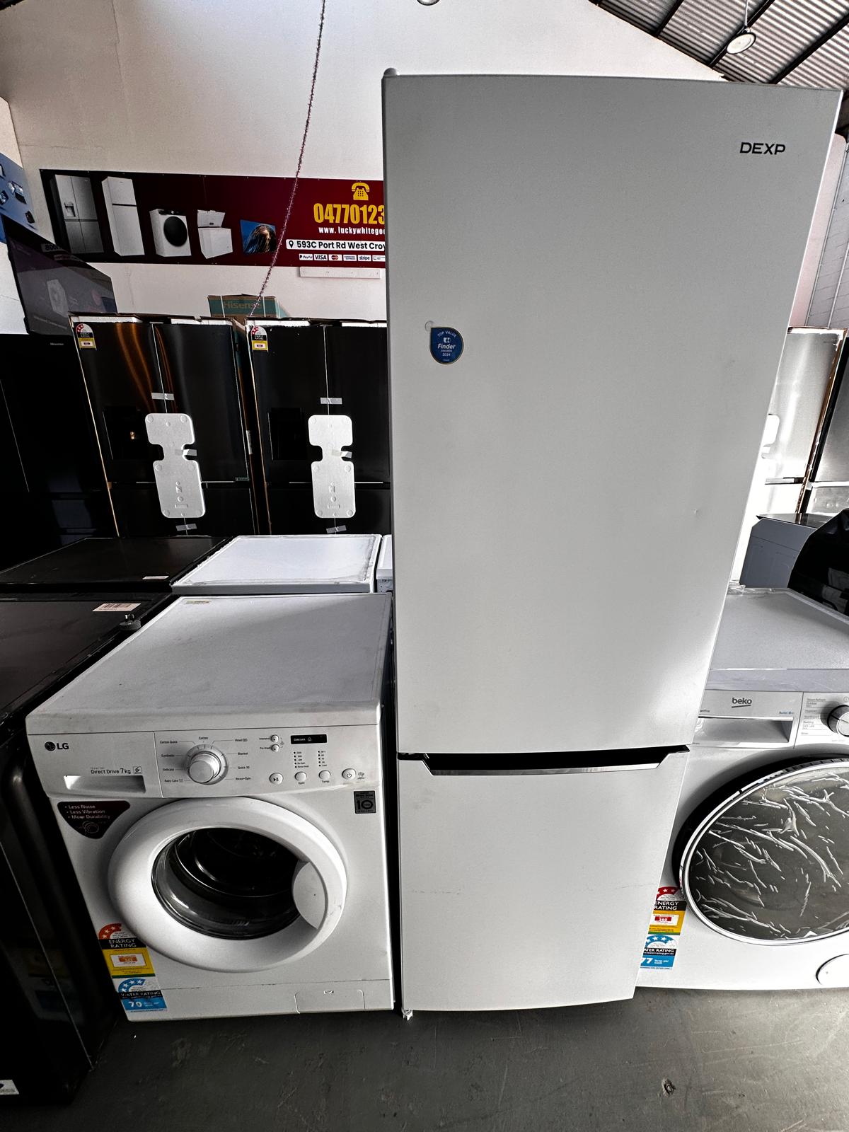 CHiQ 231L Bottom Mount Fridge Freezer – LG 7kg Front Load Washer – Refurbished | ADELAIDE