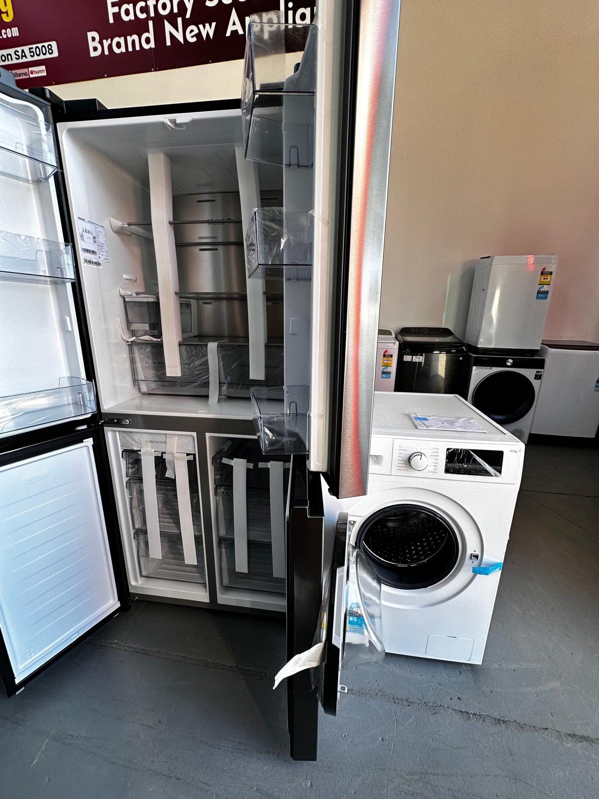 Hisense 483L Quad Door Fridge Freezer HRCD483TBW – Kogan 10kg Front Load Washer KATFWASH10A – Factory Seconds | ADELAIDE