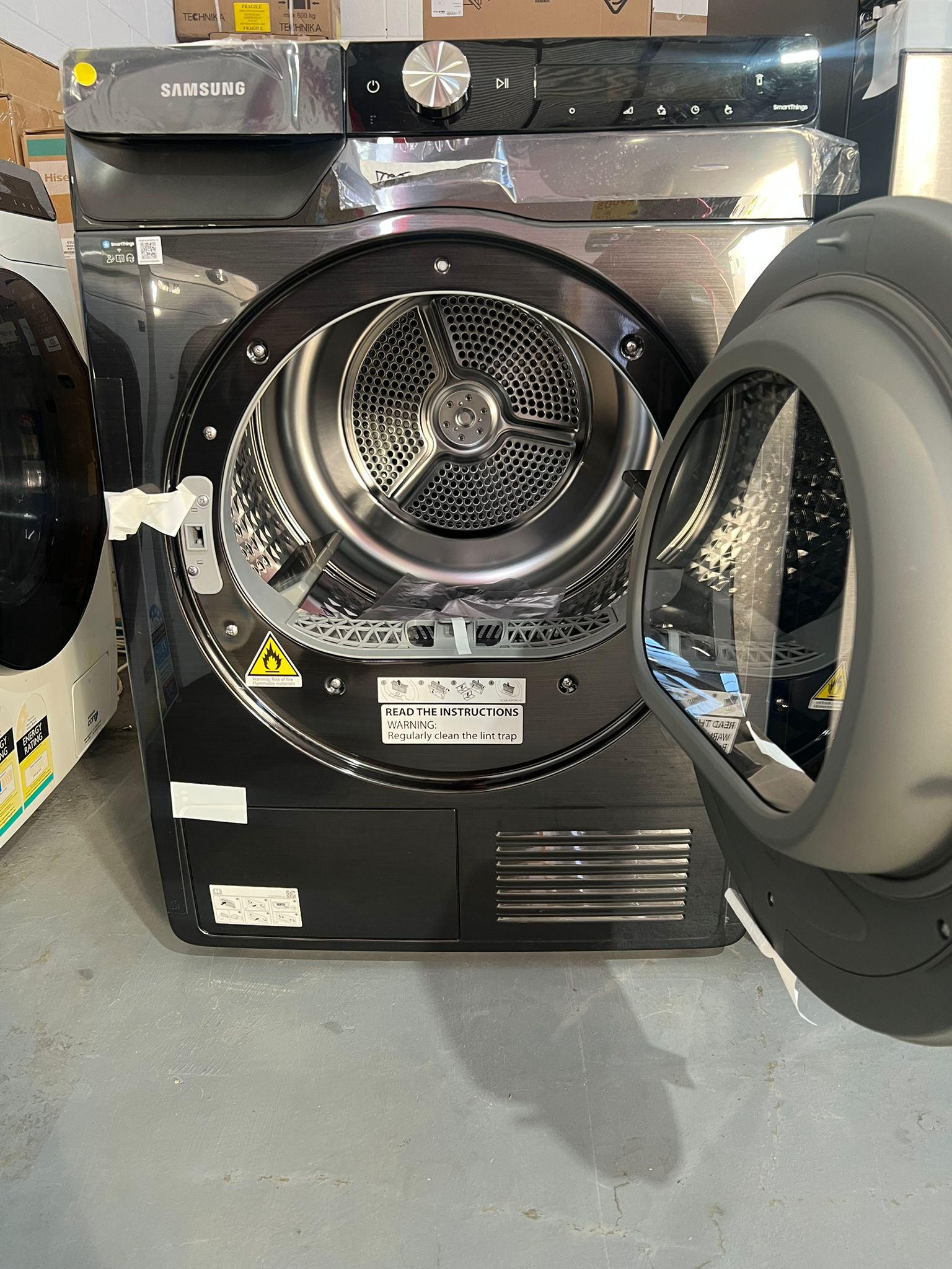 Samsung 649 Litres SRF7100B And Samsung 12 Kgs Washing Machine WW12BB944DGB AND SAMSUNG 8 Kgs Heatpump Dryer DV80T5420AB