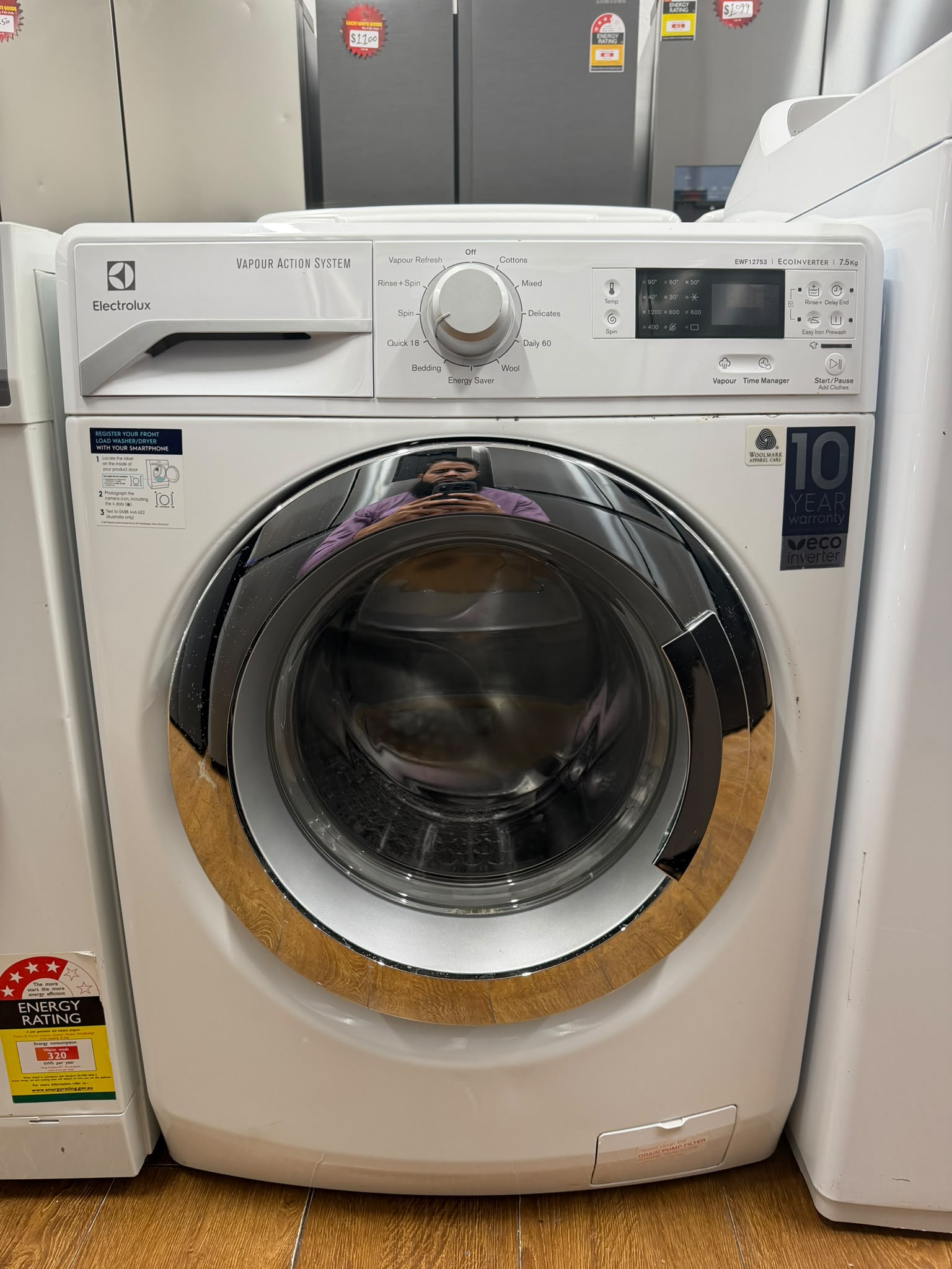 Electrolux 7.5kg Front Load Washer EWF12753 – Refurbished