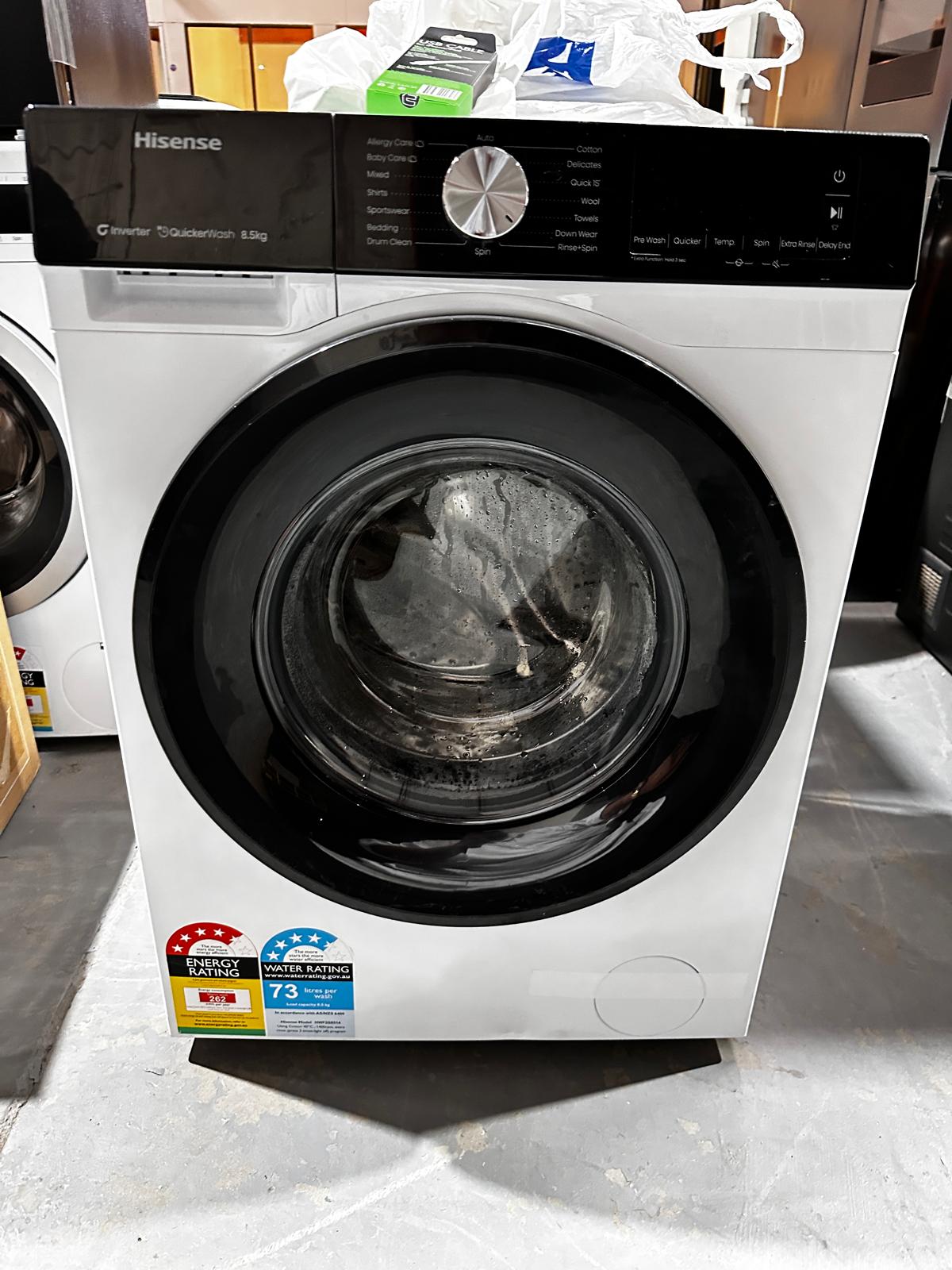 Near New – Hisense HWF3S8514 8.5KG Front Load Washing Machine | ADELAIDE