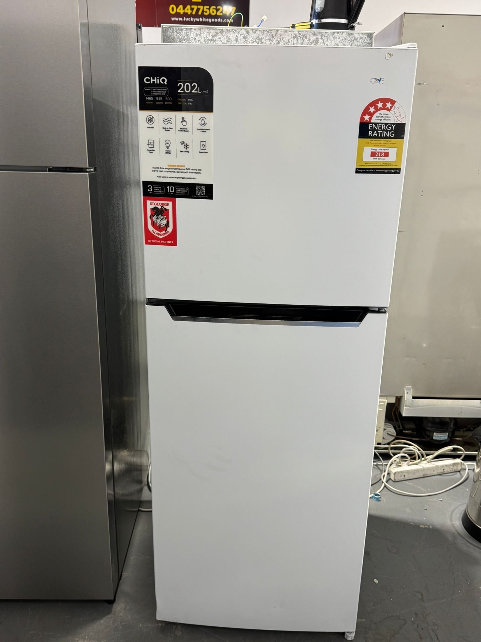 CHiQ 202L Top Mount Fridge Freezer – Refurbished | PERTH