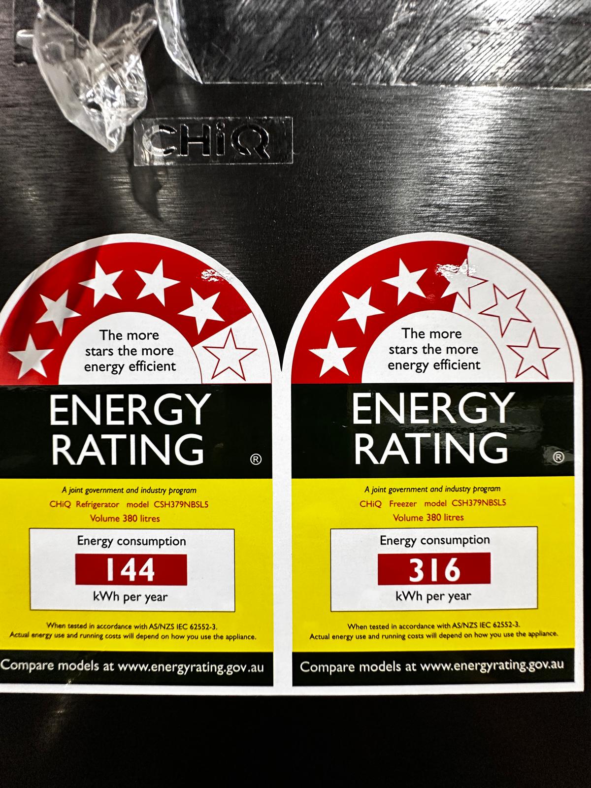 CHiQ 380 L Vertical Hybrid Fridge Freezer – Factory Second | ADELAIDE