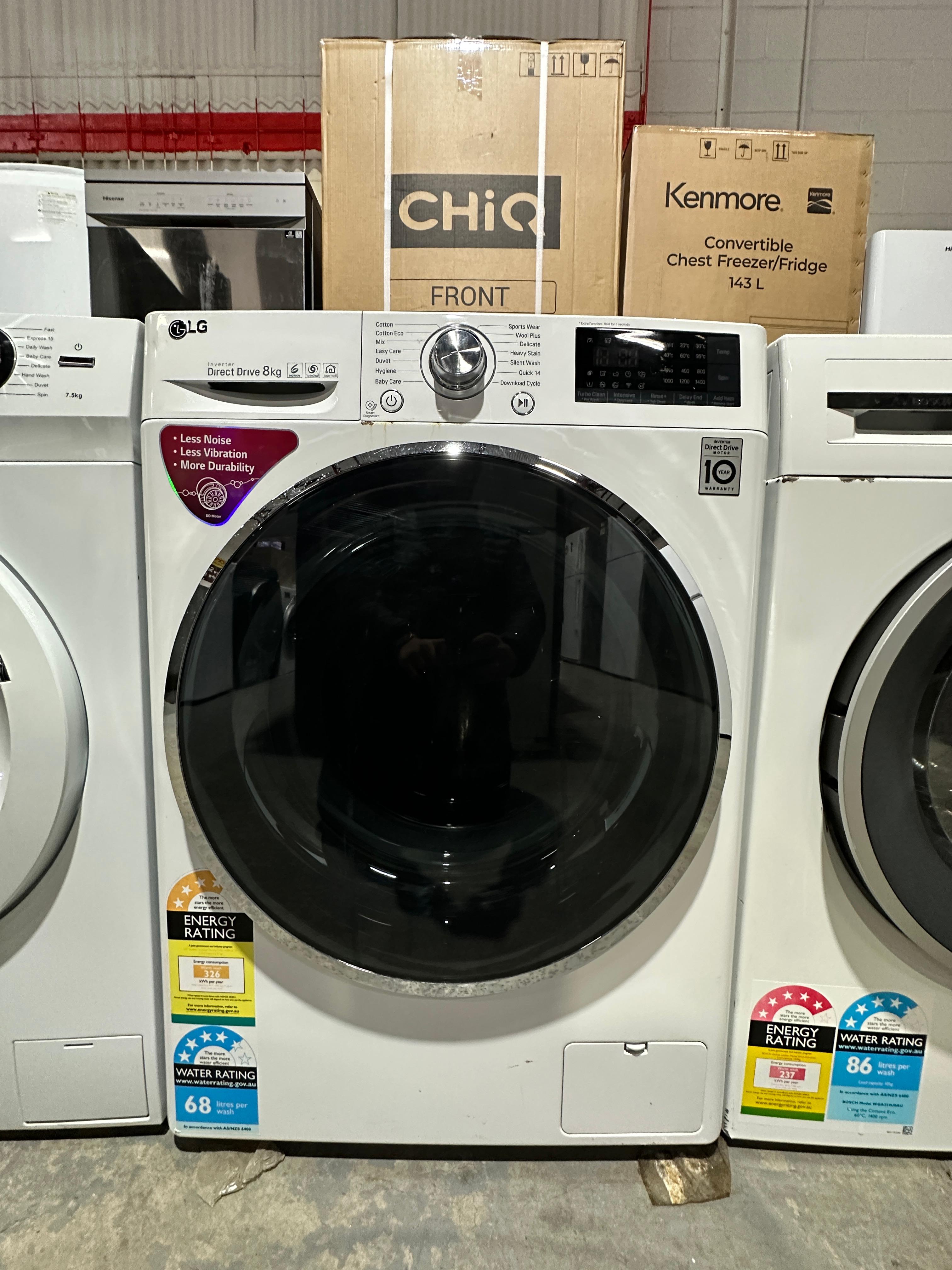 LG 8kg Front Load Washing Machine – Refurbished