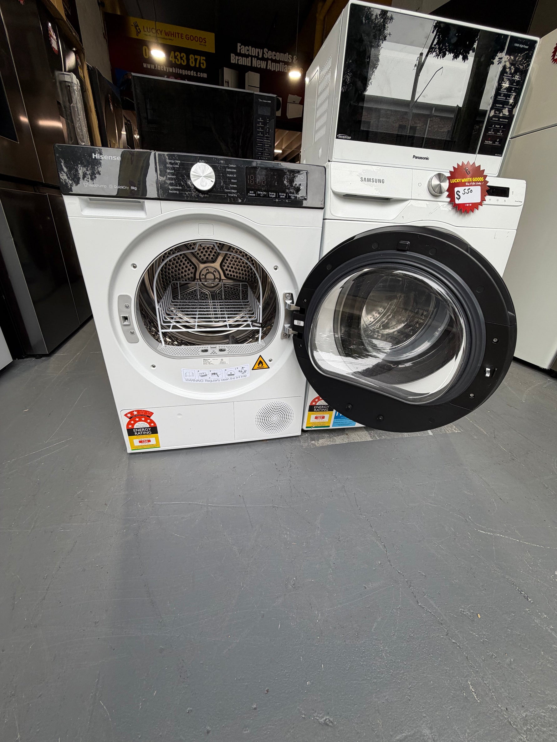 Refurbished Hisense 8 kg heat pump dryer | ALEXANDRIA