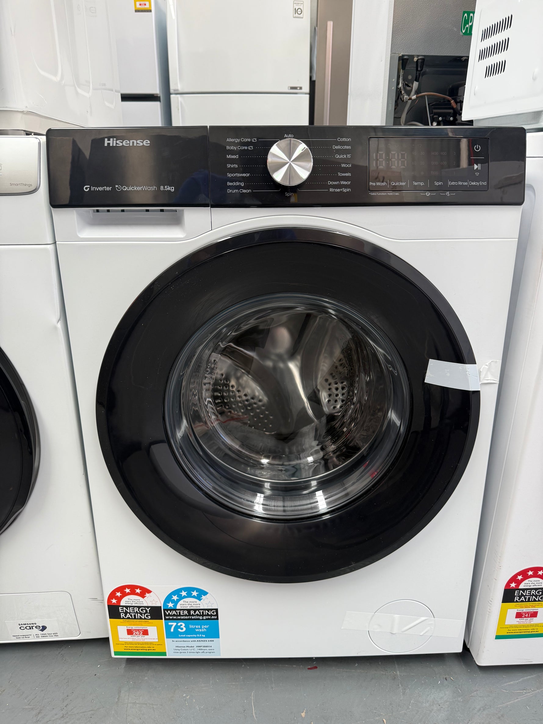 Hisense 8.5kg Front Load Washer – Factory Seconds | HWF3S8514