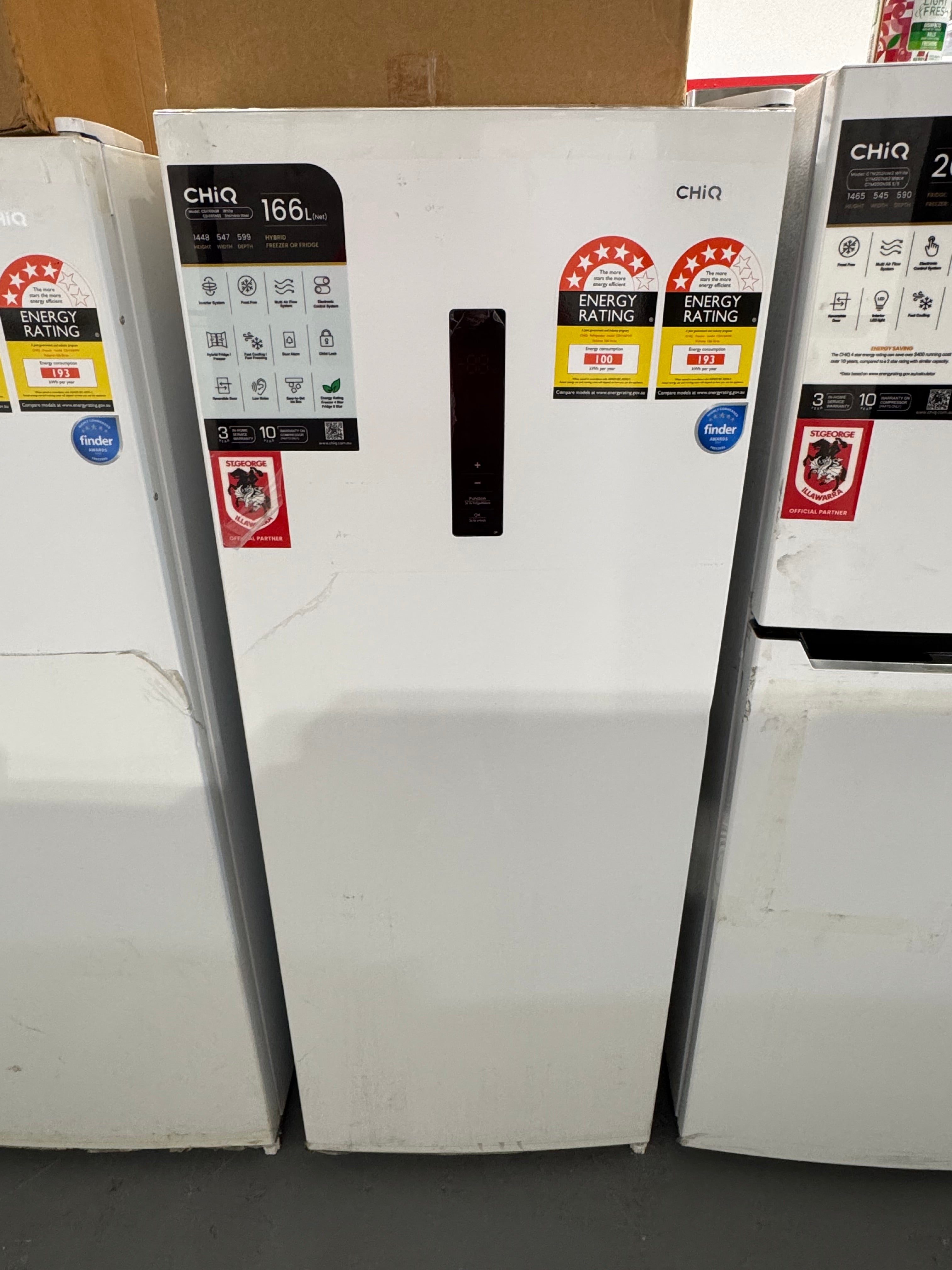 Factory seconds Chiq 166 litres upright freezer | PERTH