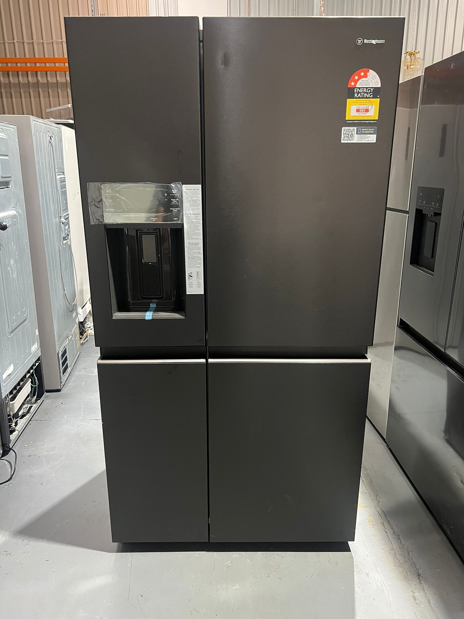 Factory Seconds Westinghouse 609 L Quad Door Fridge Freezer – WQE6170BB