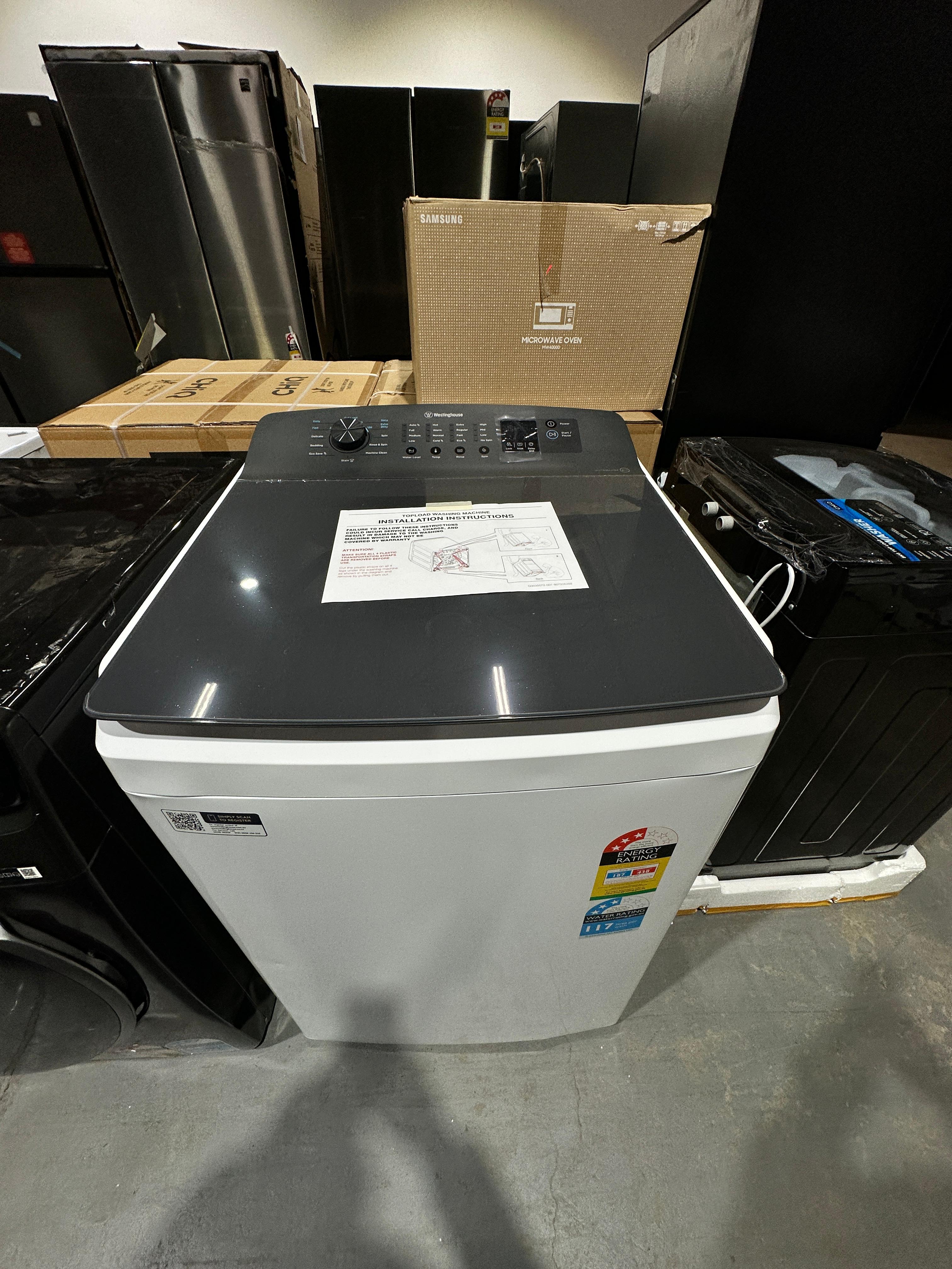 Westinghouse 8kg Top Load Washer – Factory Seconds