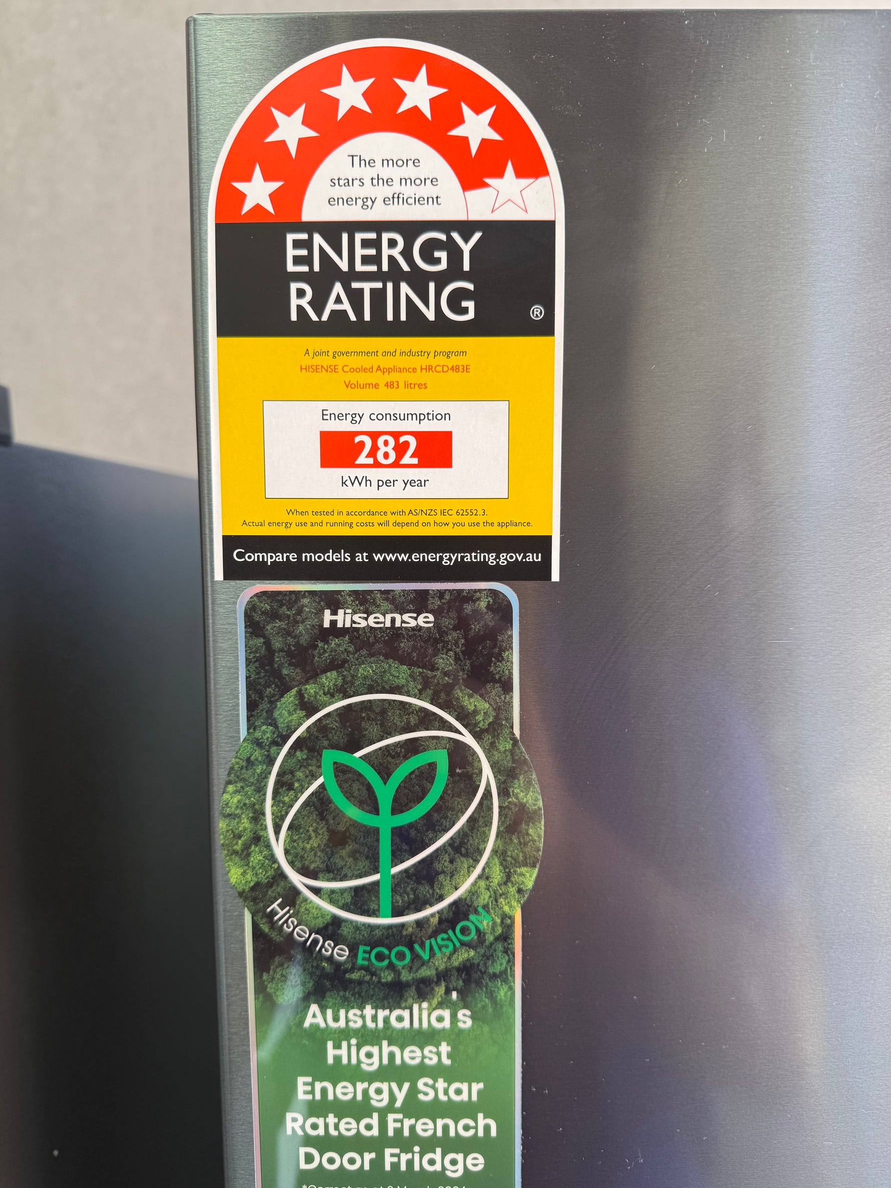 Hisense 483L French Door Fridge – Factory Seconds | HRCD483E