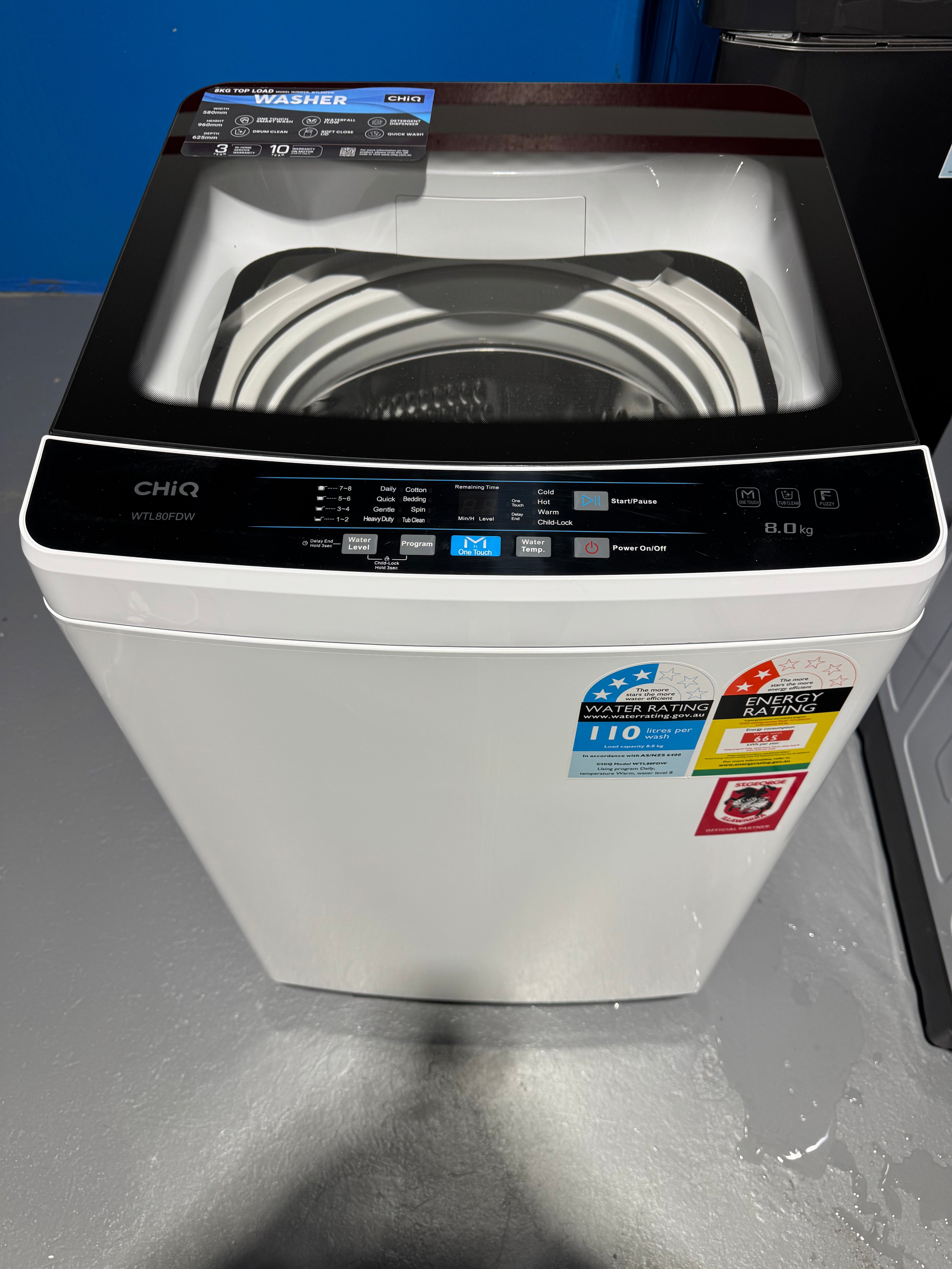 Refurbished Chiq 8kg washing machine
