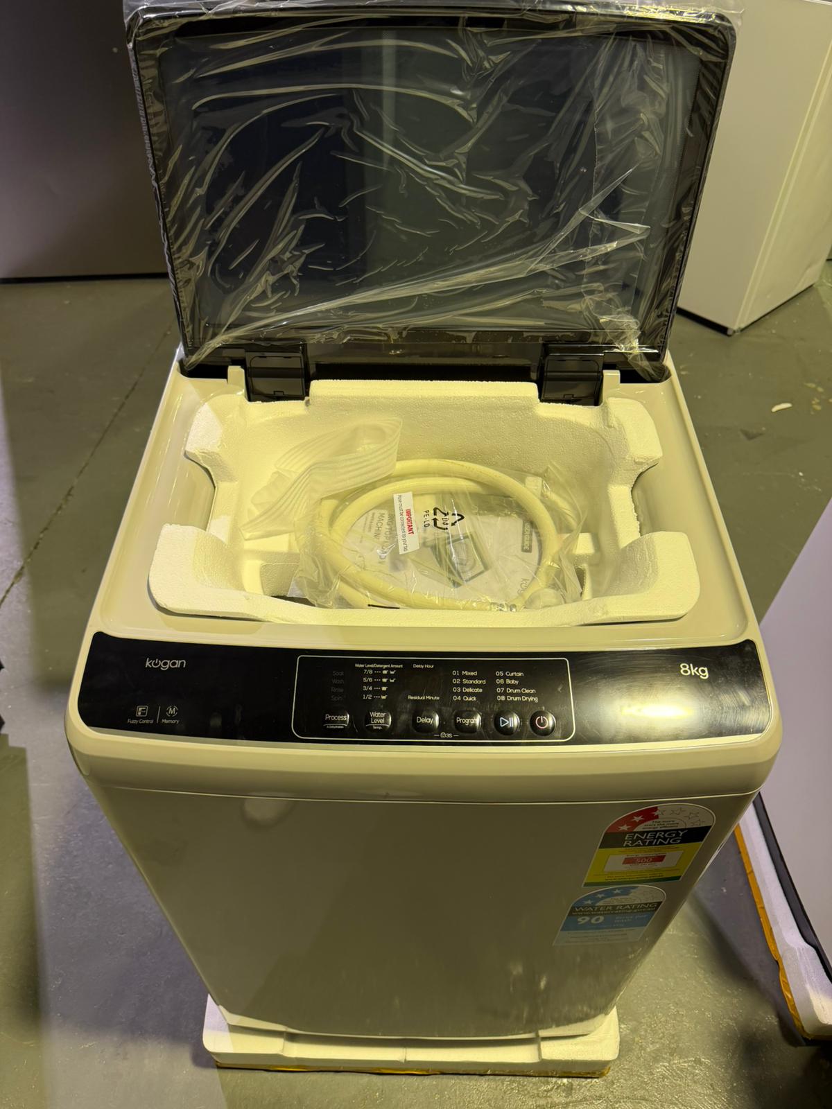 Brand New Kogan 8KG Top Load Washing Machine (Grey) | BRISBANE