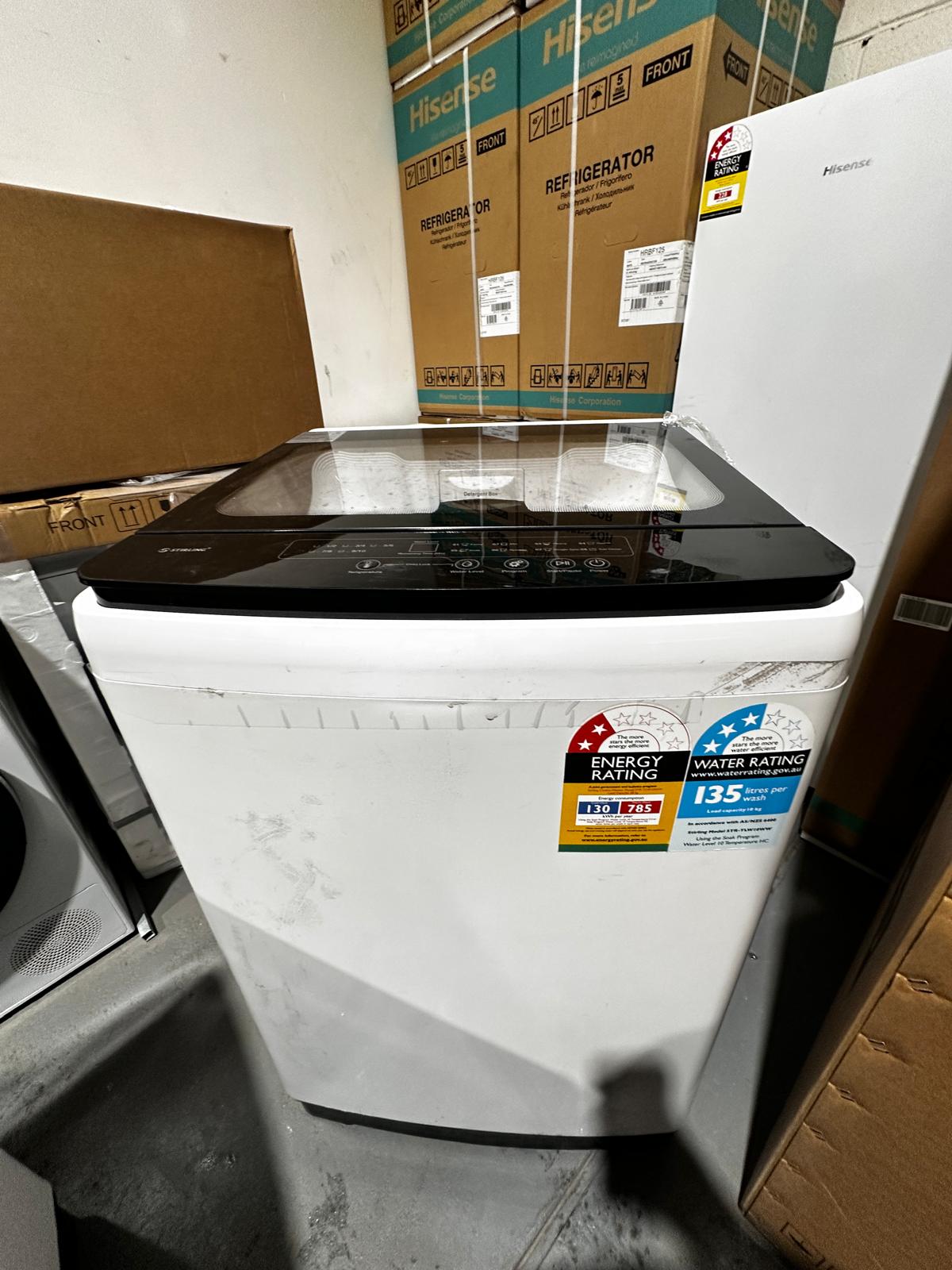 Refurbished – Stirling TLW10WW 10KG Top Load Washing Machine | ADELAIDE