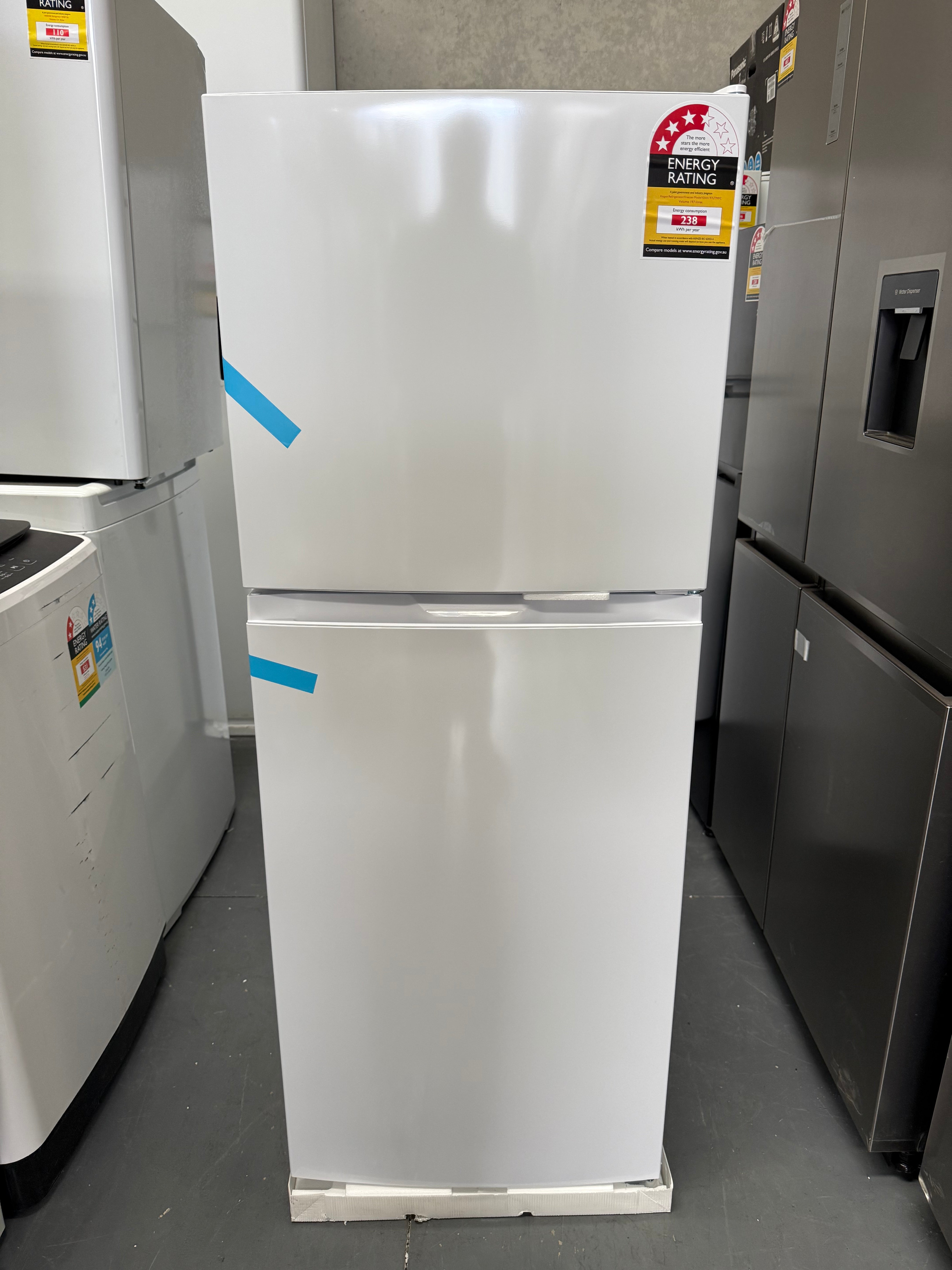 Kogan 197L Top Mount Fridge – Factory Seconds | KAH197LTMFC