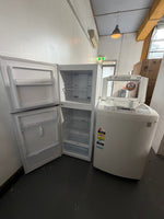 Refurbished combo Chiq 202 ltr Top mount fridge freezer And Lg 8 kg top loader washer | ALEXANDRIA