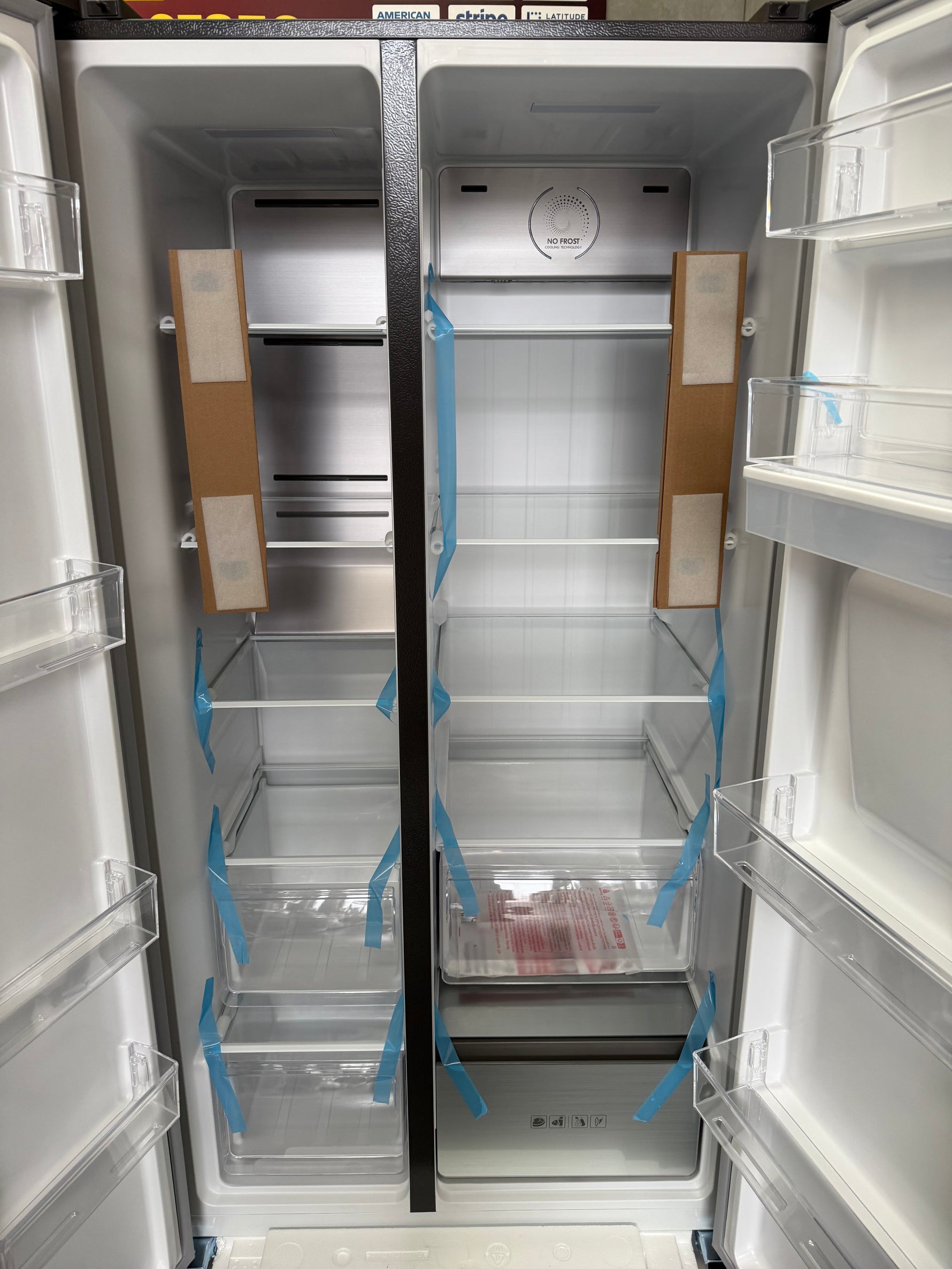 Kogan Side by Side Fridge with Water Dispenser – Factory Seconds | KAHFSBS592B