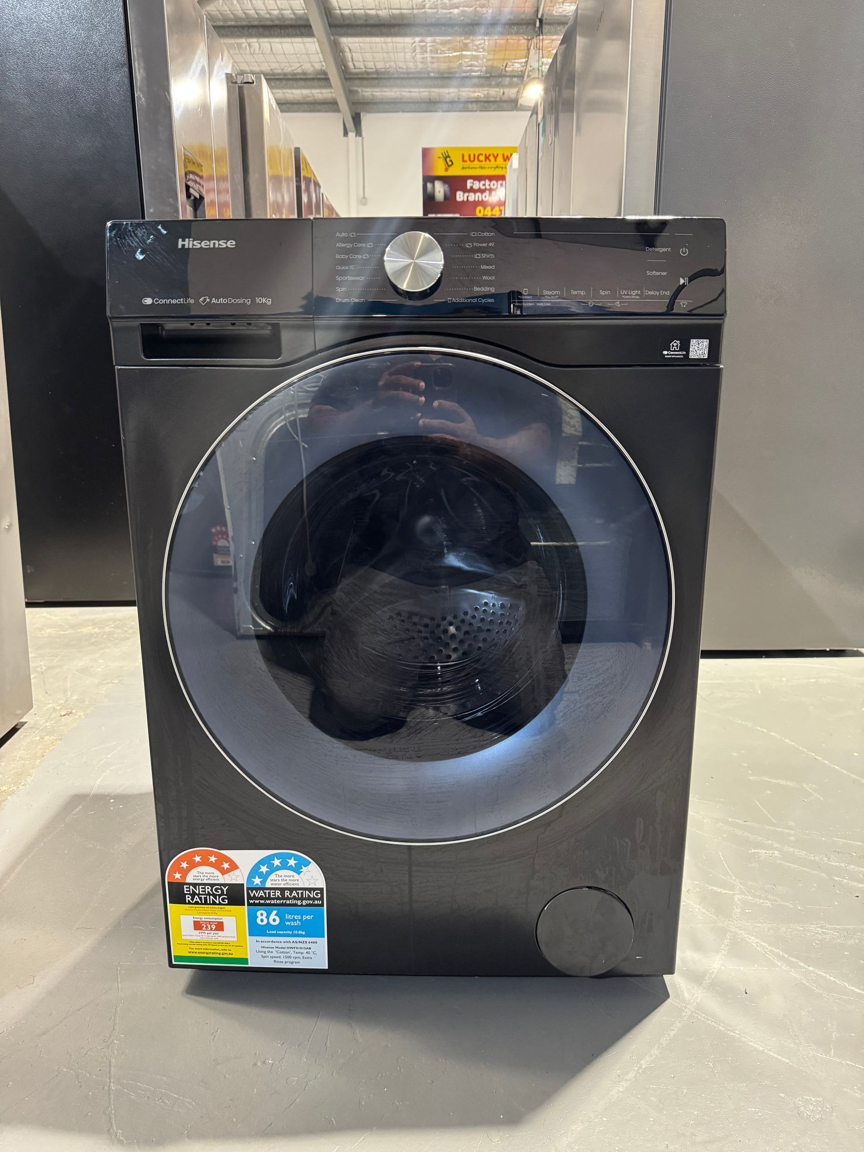Refurbished Hisense 10kg washing machine
