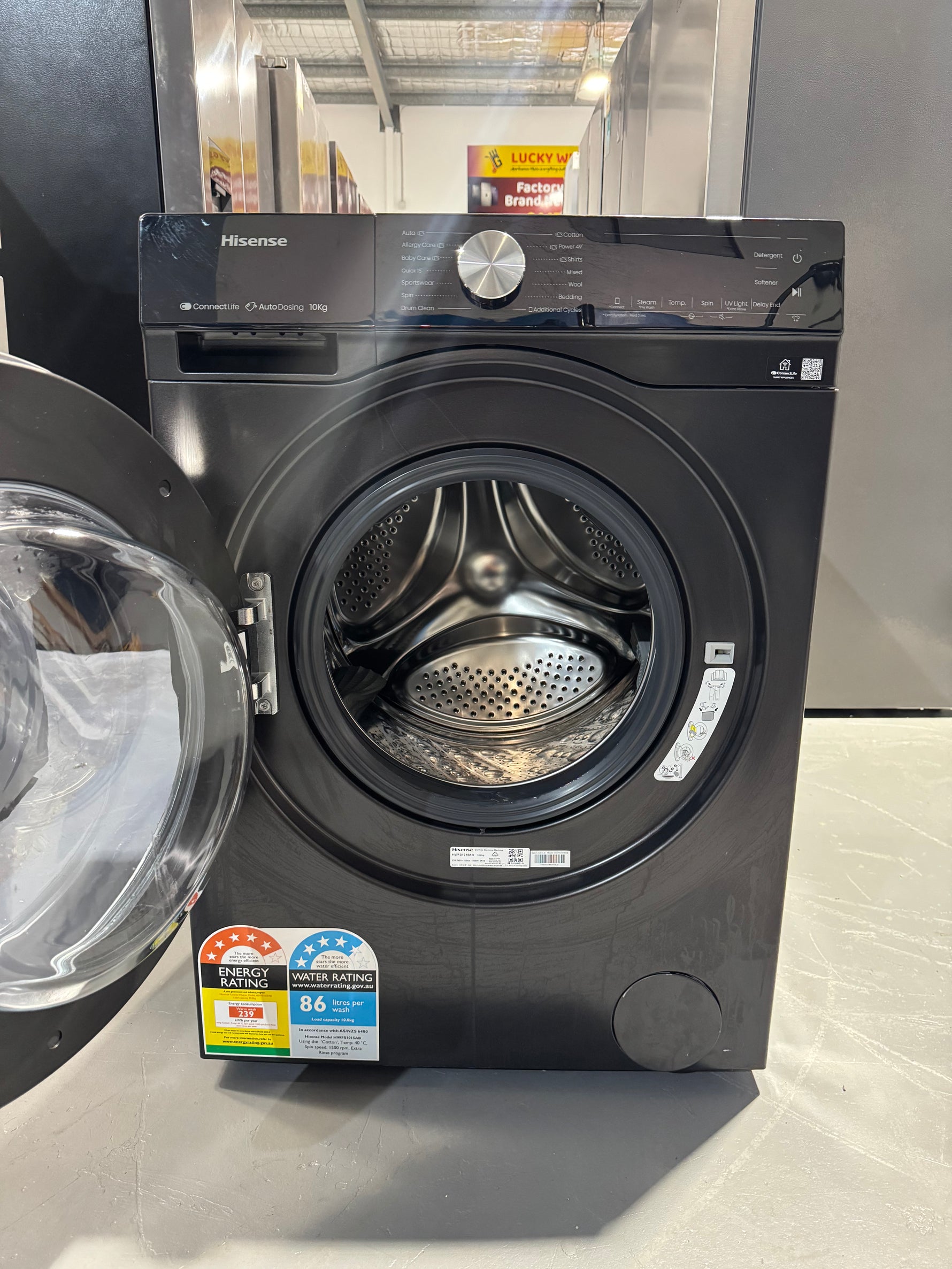 Refurbished Hisense 10kg washing machine