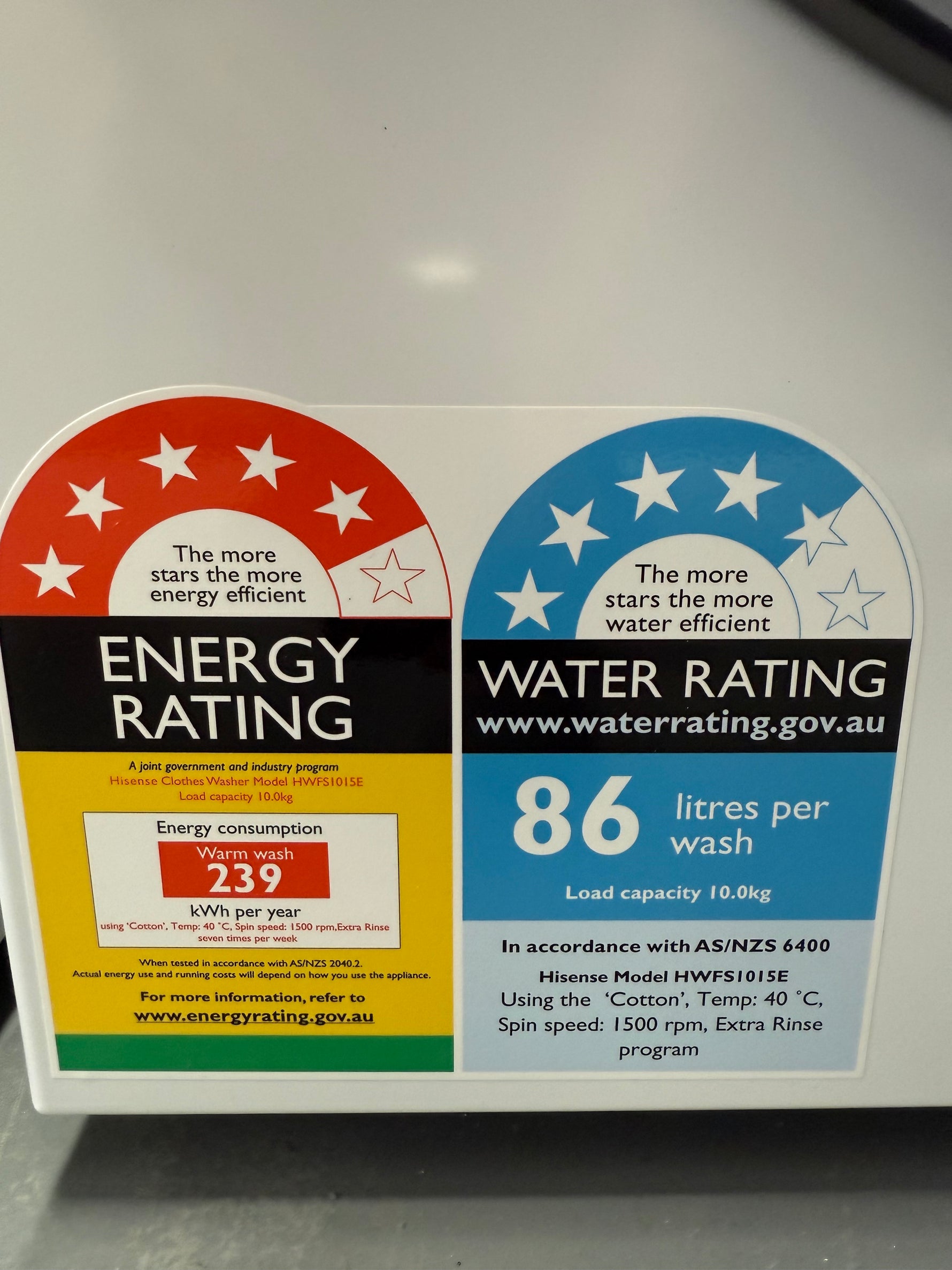 Hisense 10kg Front Load Washer – Factory Seconds | HWFS1015E