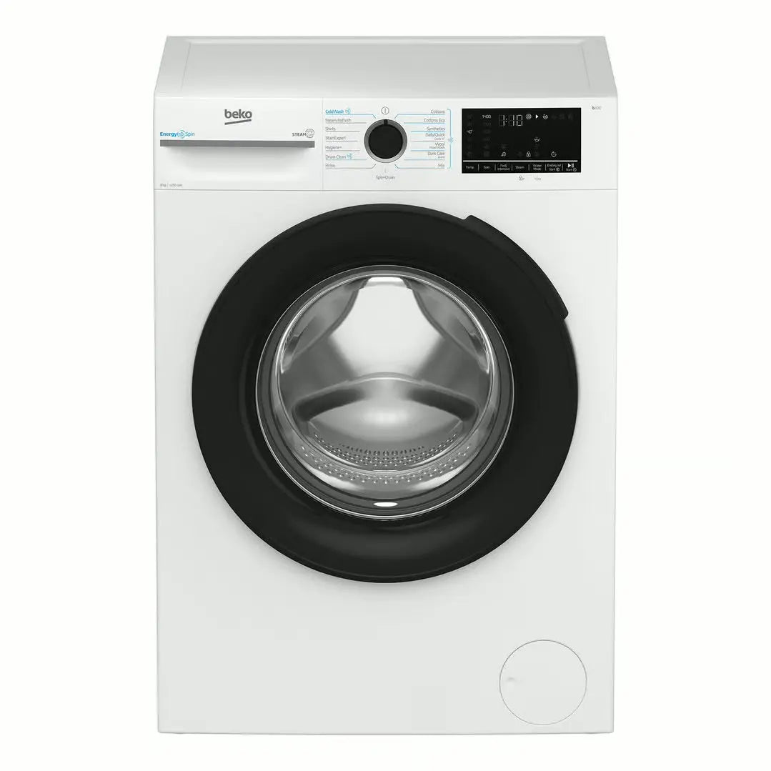 BEKO 8KG FRONT LOAD WASHING MACHINE WITH STEAM WHITE BFLB8010W | SYDNEY